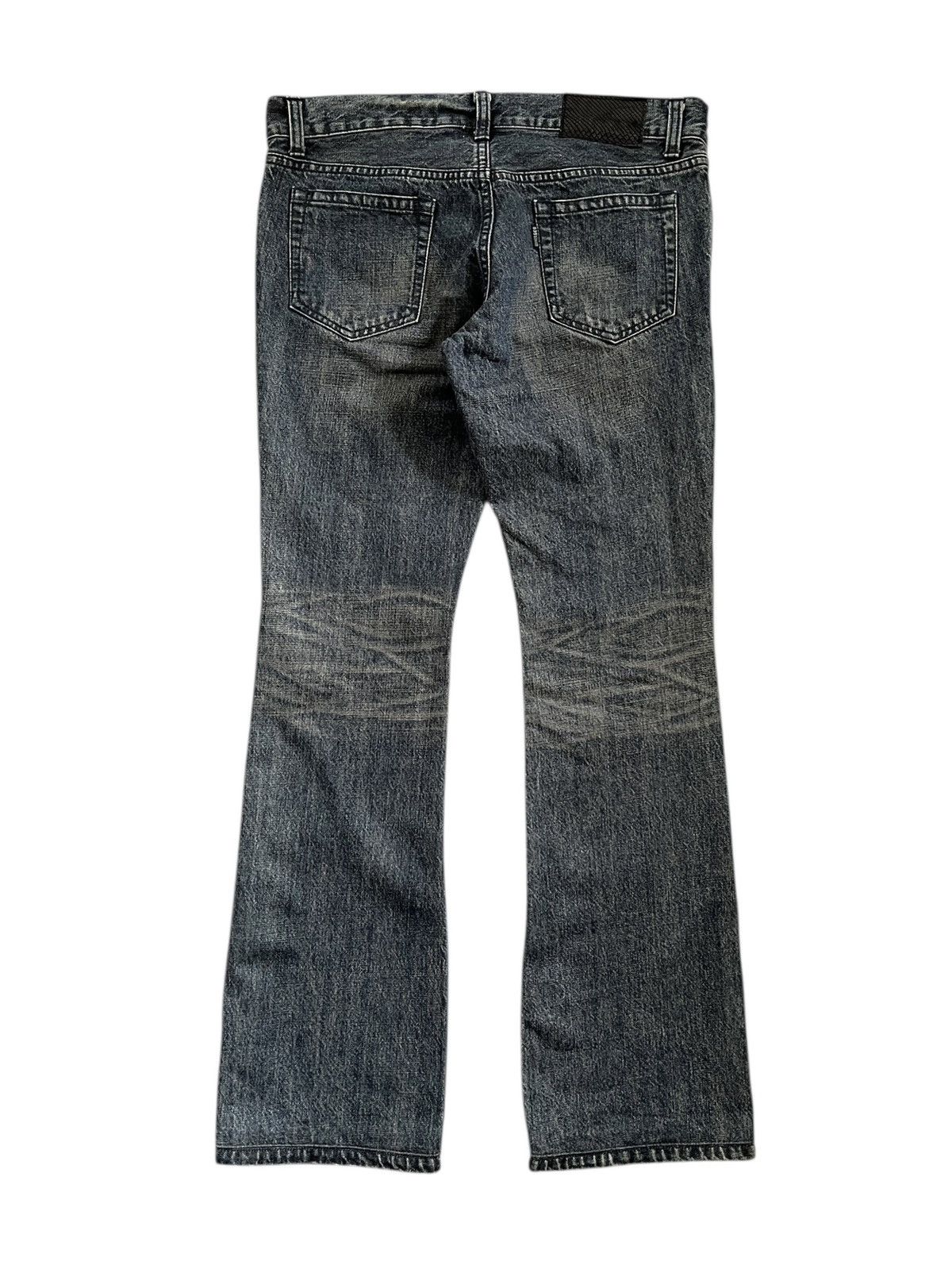 5351 POUR LES HOMMES 5351 Pour Les Homme Distressed Flare Denim Size US 35 - 2 Thumbnail