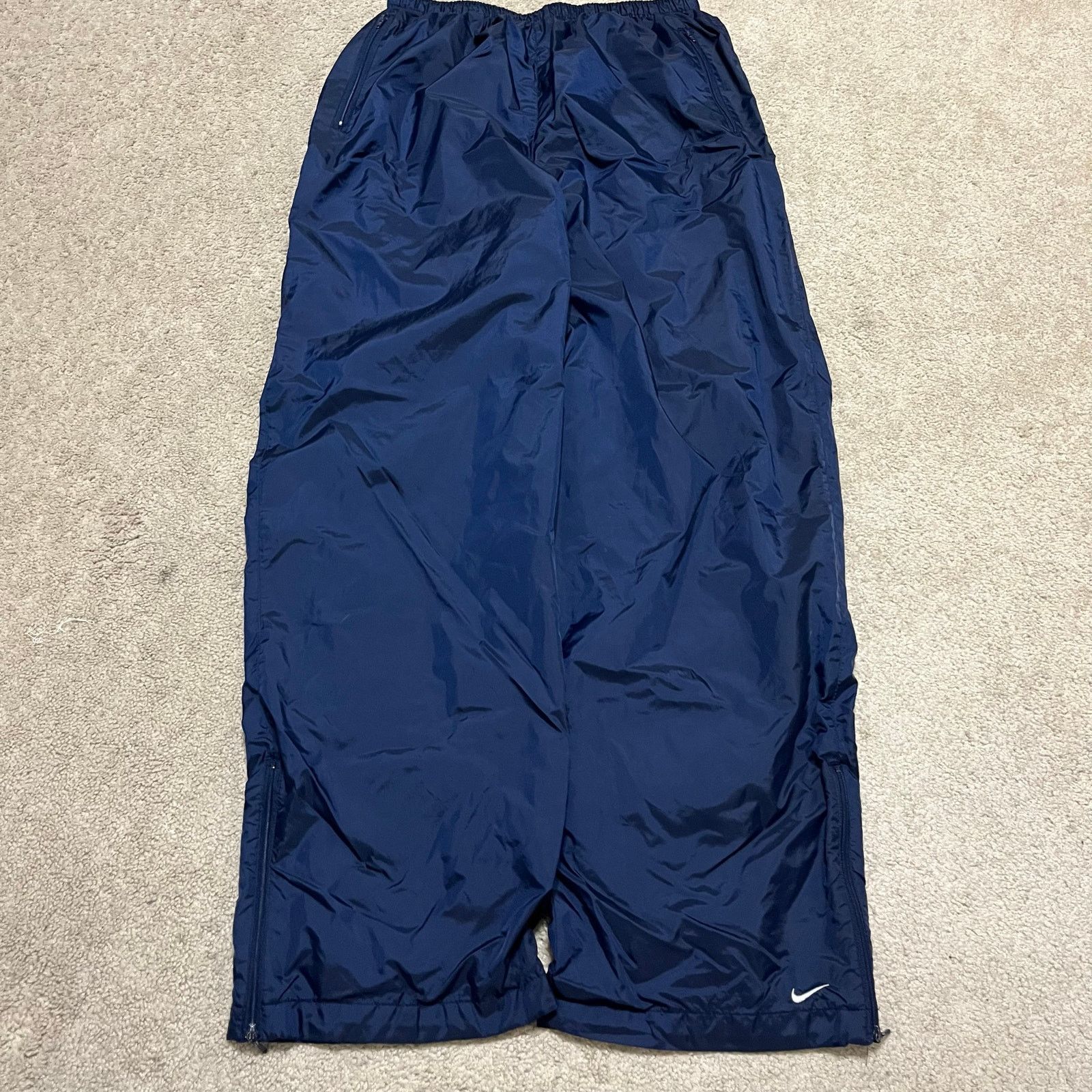 Nike Nike Y2K Baggy Skater Lined Solid Navy Trackpants XL Size US 32 / EU 48 - 1 Thumbnail