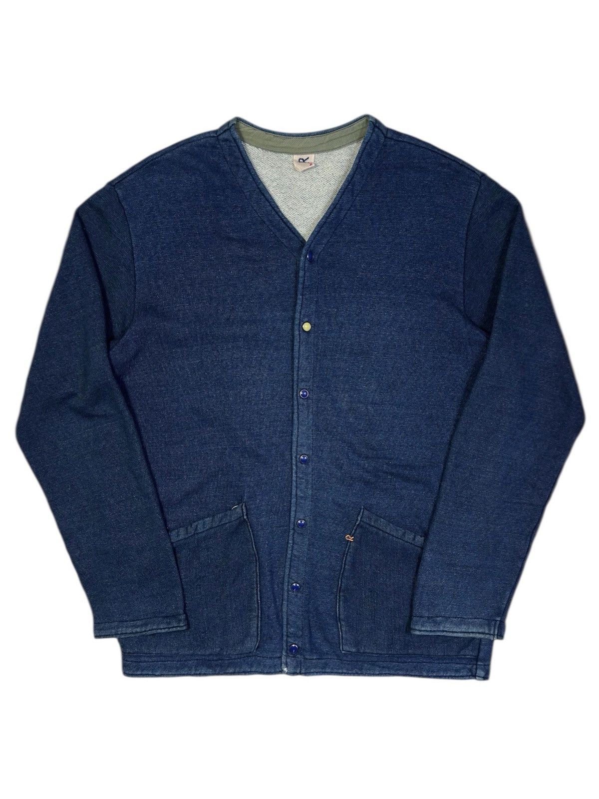 45rpm 45RPM INDIGO DYED FRENCH TERRY CARDIGAN Size US M / EU 48-50 / 2 - 1 Thumbnail