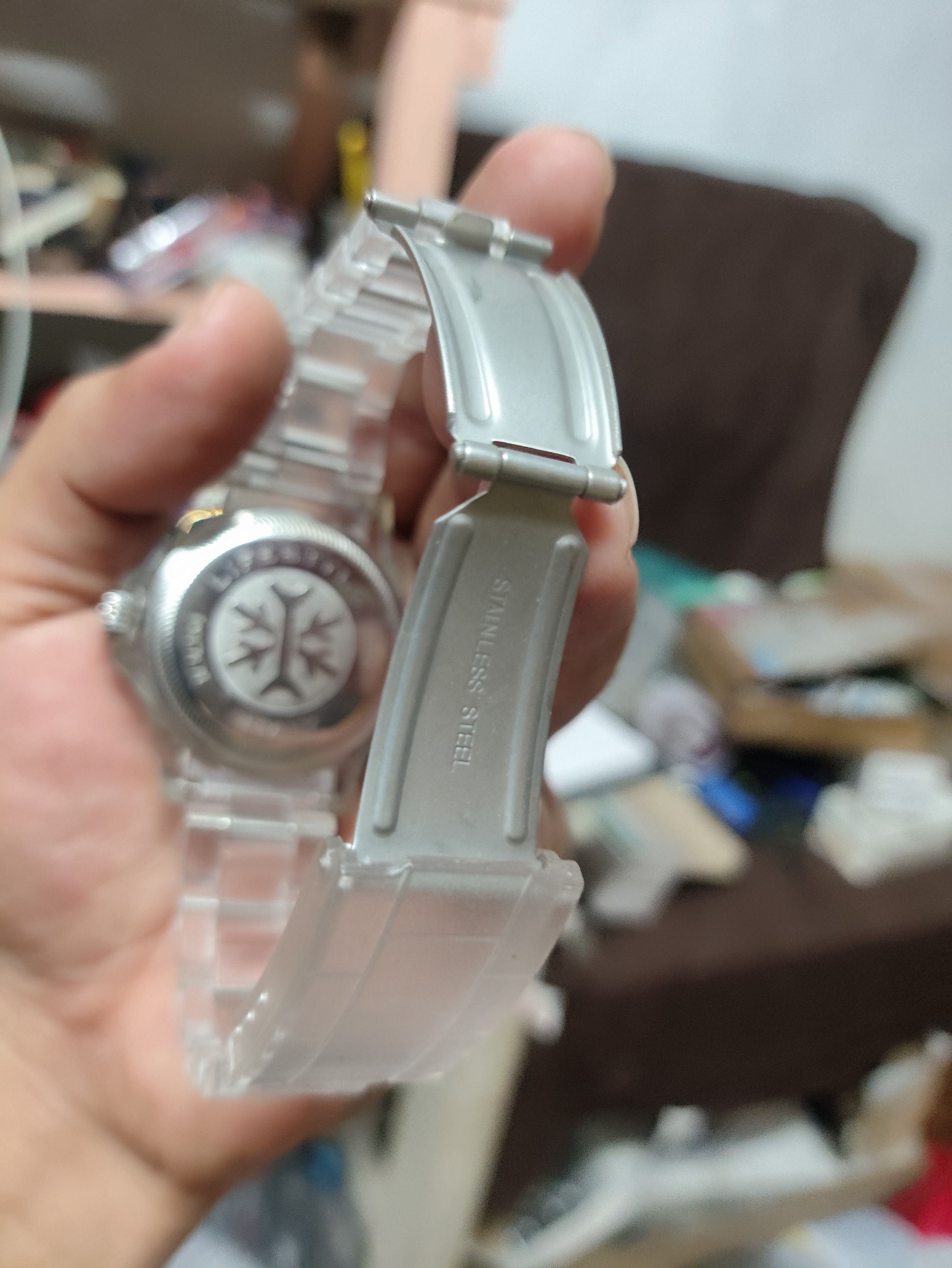 Japanese Brand × Vintage IKE ITALY LIFESTYLE WATCH. DESIGN RARE WITH CLEAR MATERIAL Size ONE SIZE - 11 Thumbnail
