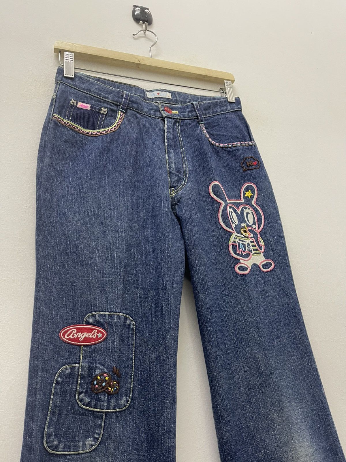 Angel Blue Rare Vintage ANGEL BLUE Yoshitomo Nara Style Size 27" / US 4 / IT 40 - 3 Thumbnail