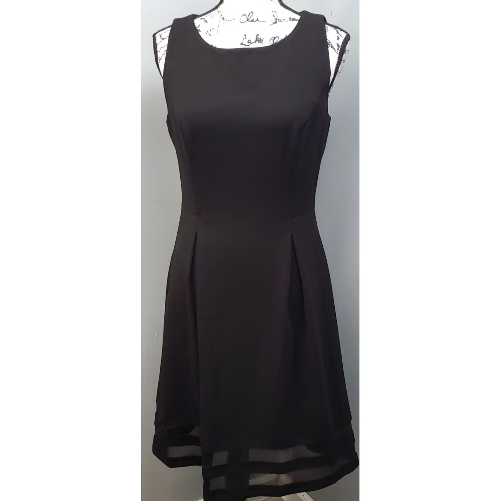 Tommy Hilfiger Tommy Hilfiger Shift Dress Womens Size 10 Black Sleeveless Swing Hem Back Zipper Size L / US 10 / IT 46 - 2 Thumbnail