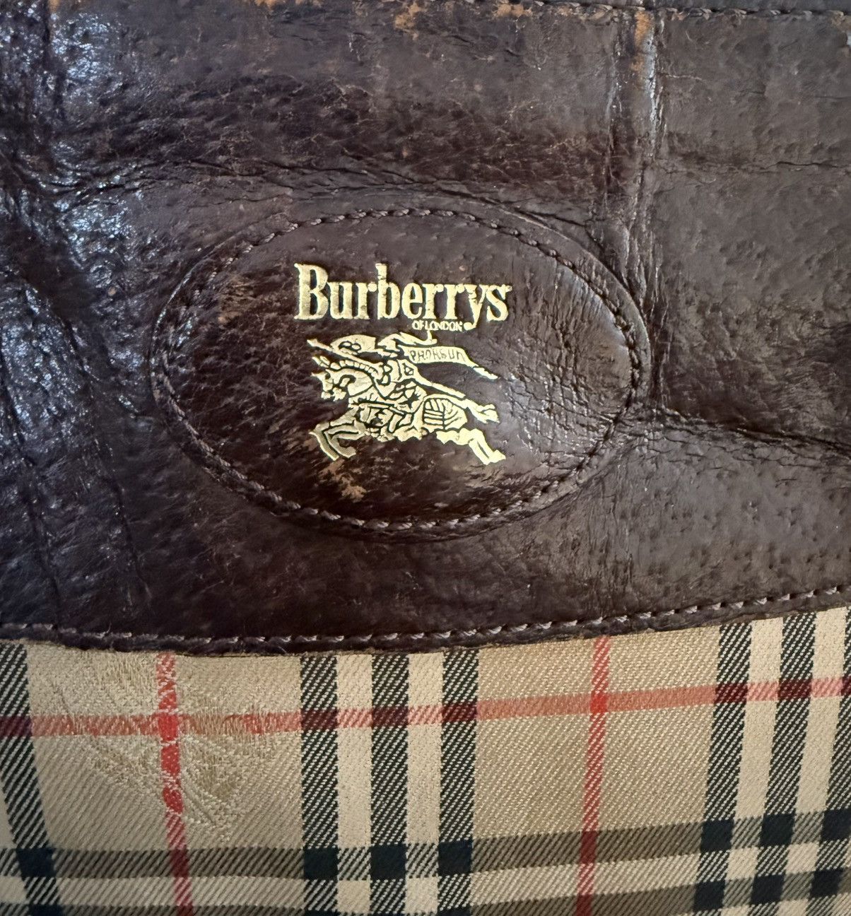 Burberry Burberrys Nova Vintage Clutch Canvas Leather Size ONE SIZE - 5 Thumbnail