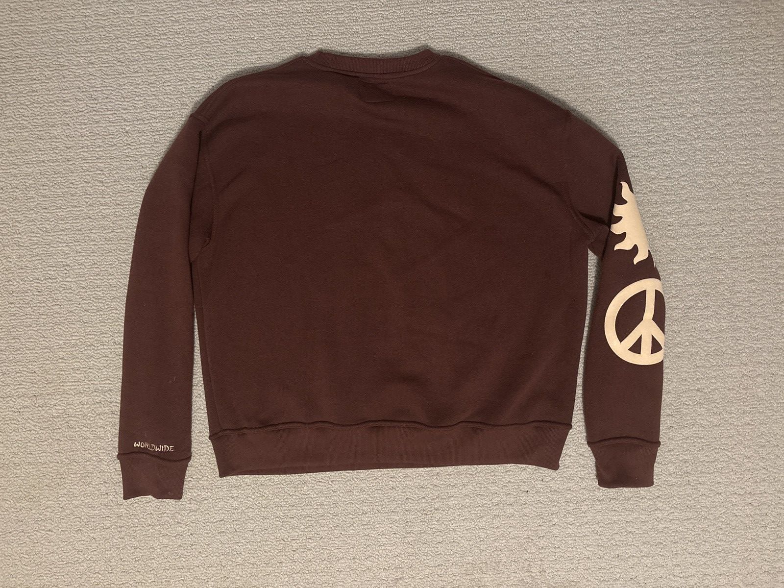 Vintage Sobra Wordwide Puff Print Crewneck Sweater Size US L / EU 52-54 / 3 - 6 Thumbnail