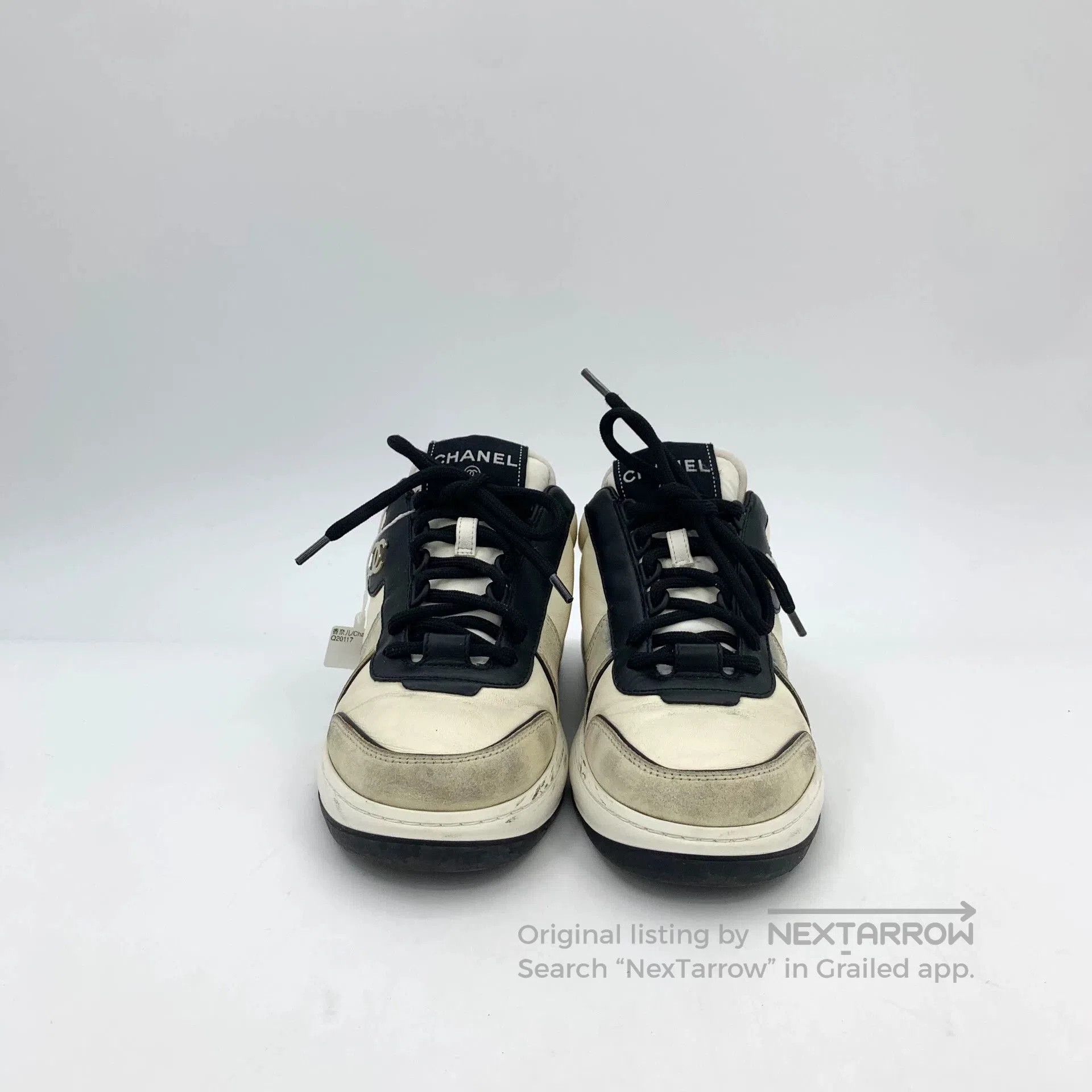 Chanel Chanel Colorblock Logo Lace-Up Sneakers. Size US 5 / EU 37 - 3 Thumbnail