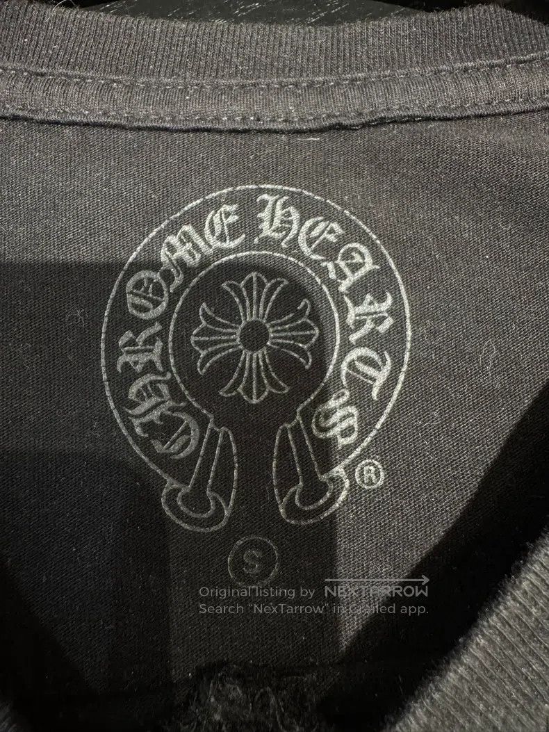 Chrome Hearts CHROME HEARTS Size S Black V-neck silver glitter sword prin Size US S / EU 44-46 / 1 - 4 Thumbnail