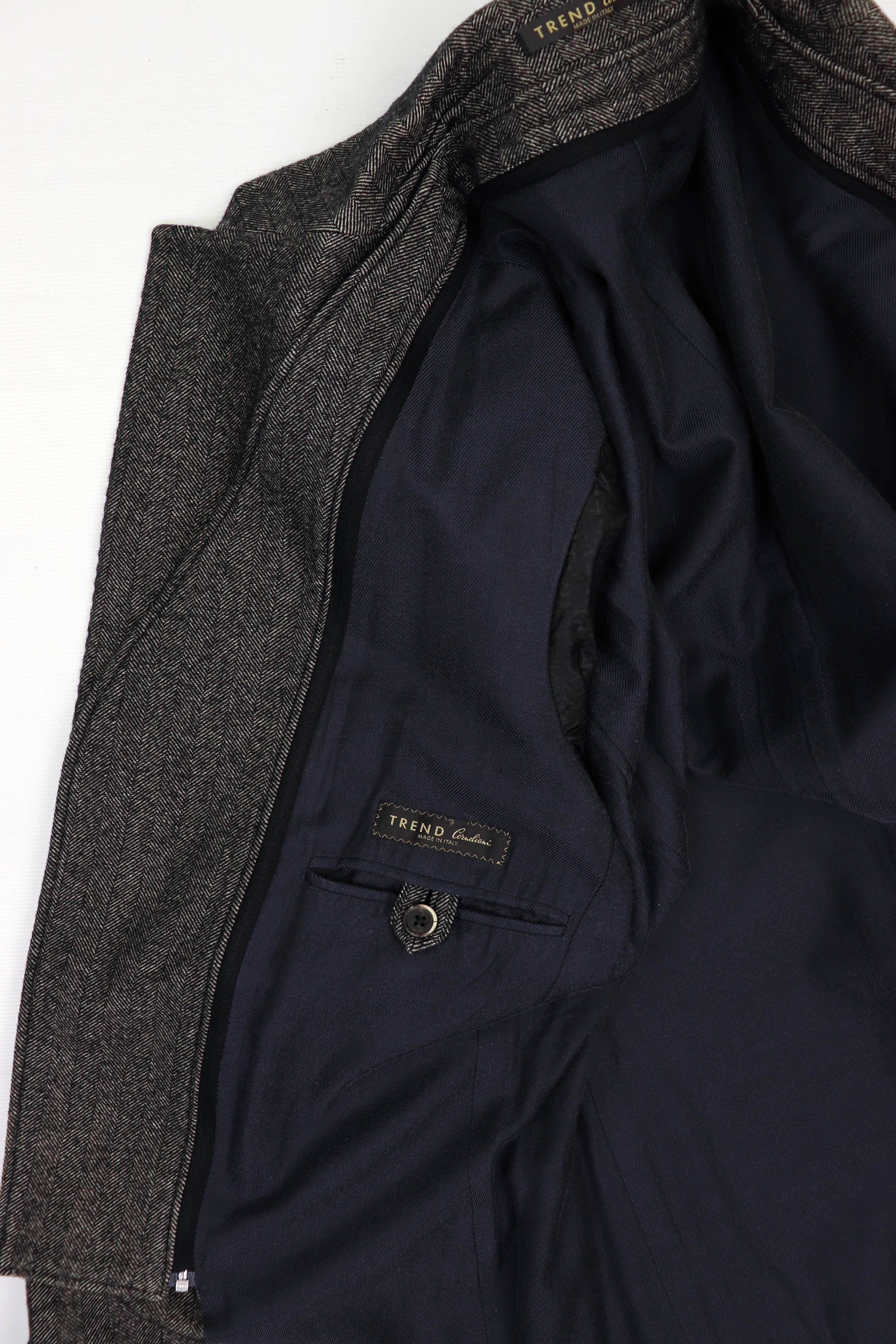 Corneliani Corneliani Trend Herringbone Wool Sport Coat Blazer Jacket Size US M / EU 48-50 / 2 - 15 Thumbnail