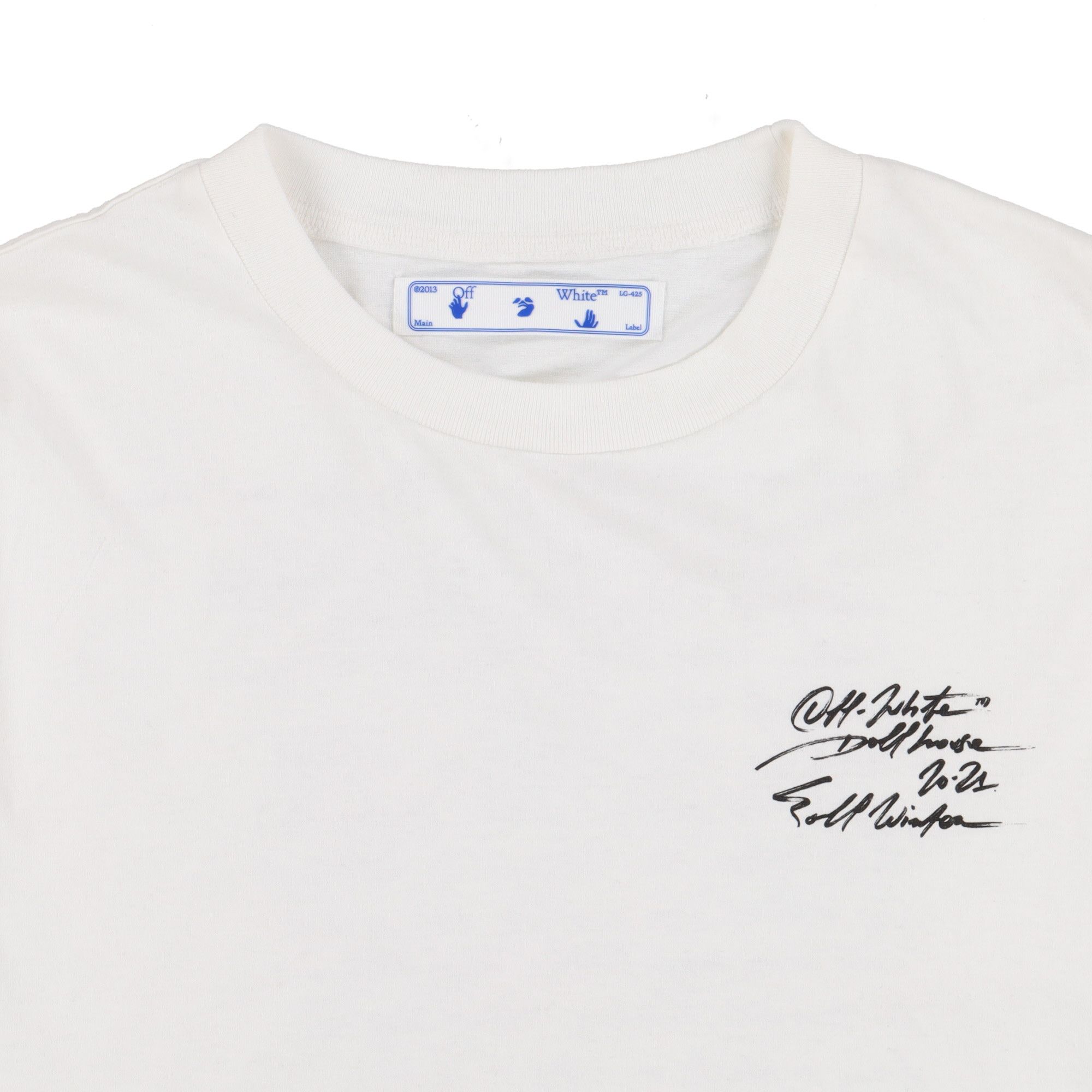 Off-White White Letter Print Logo T-Shirt Size M / US 6-8 / IT 42-44 - 6 Thumbnail