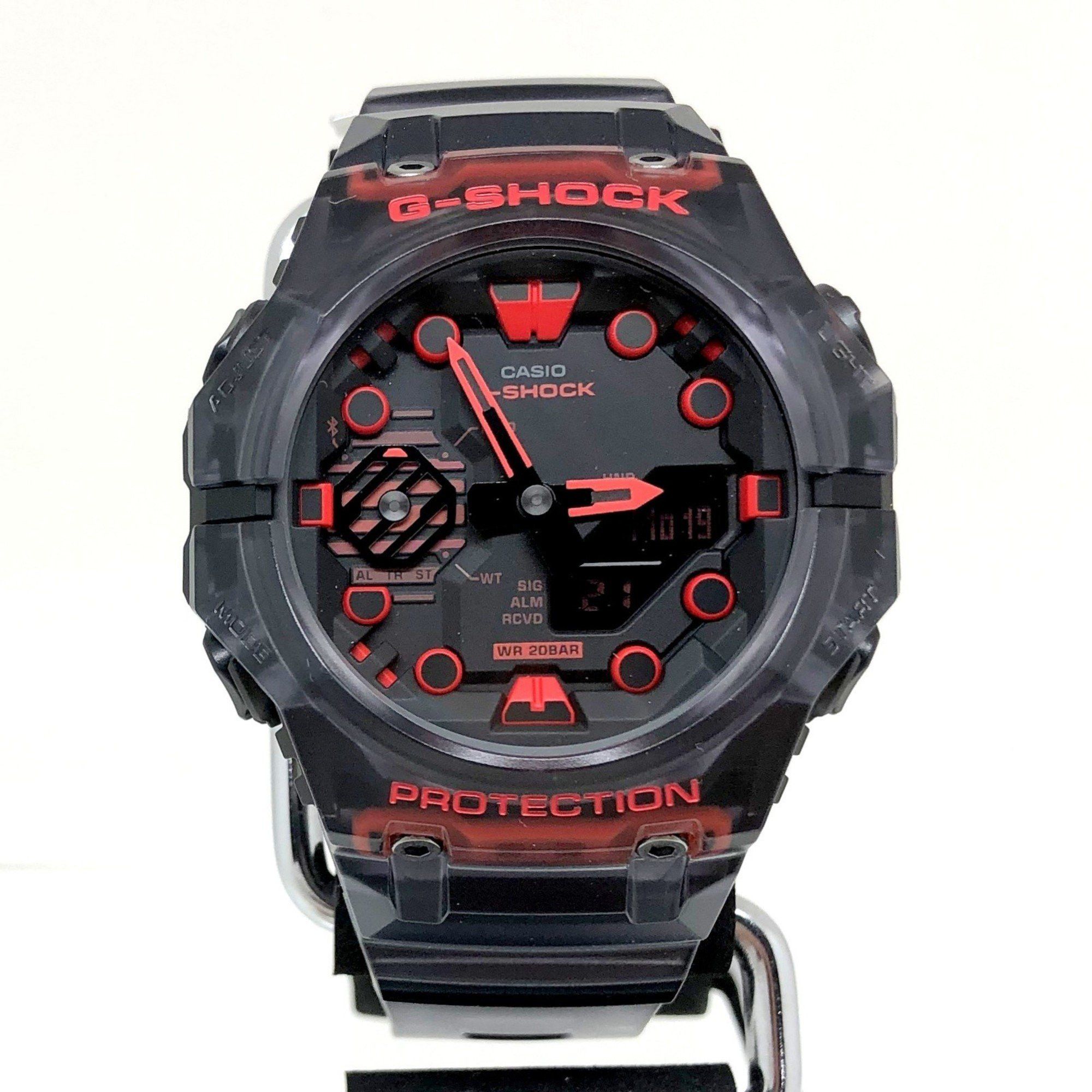 image of Casio G-Shock Watch Ga-B001G-1A Ana-Digi Quartz Black Skeleton Smartphone Link Men's Itmv3599Da5K