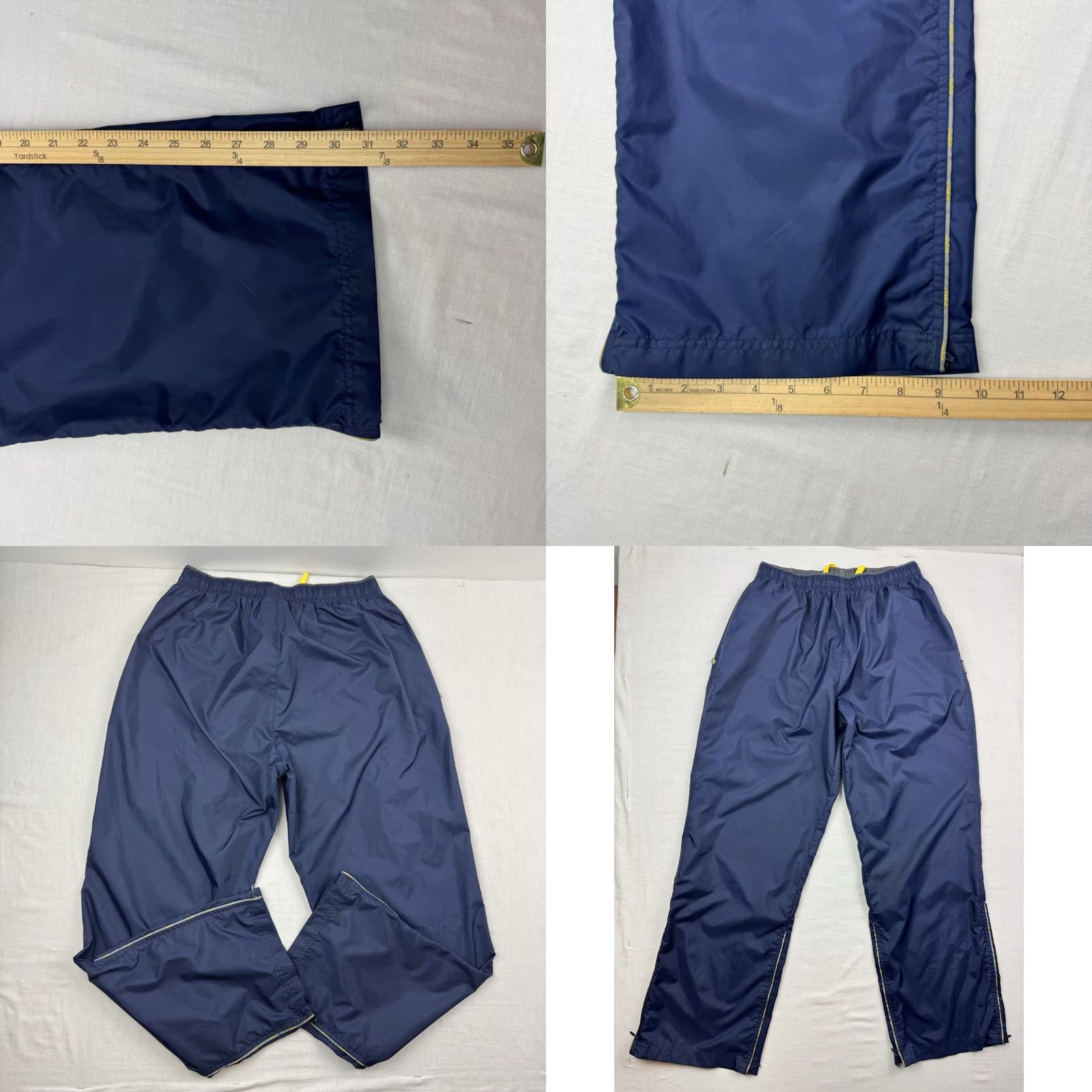 Reebok VINTAGE Reebok Track Pants Mens L Drawstring Athletic USA 90s Y2K Blue Nylon Baggy Short Description Size US 33 - 10 Thumbnail