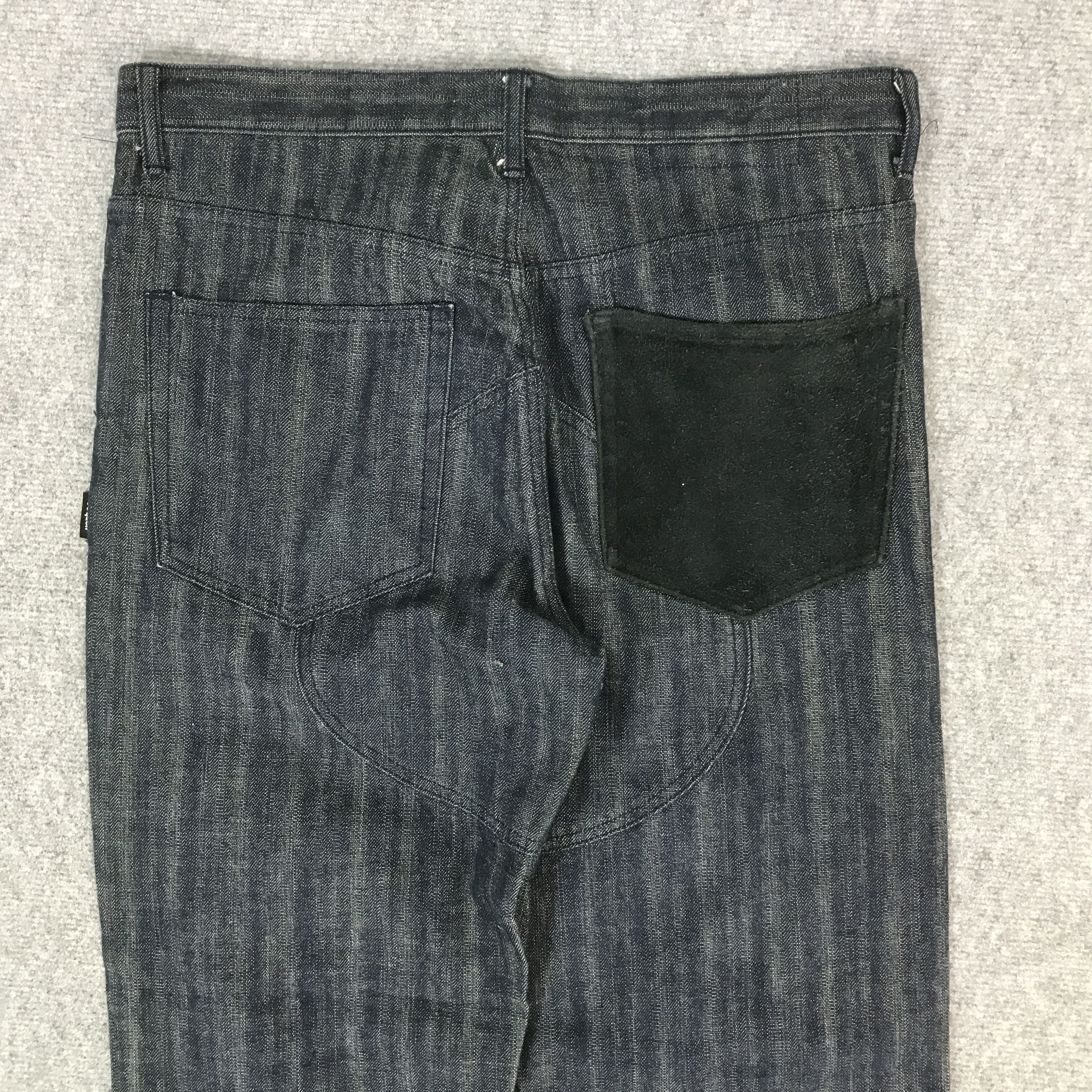 Japanese Brand BAGGY STRIPED STYLE SEQUEN JAPAN DENIM K54B10 Size US 34 / EU 50 - 5 Thumbnail