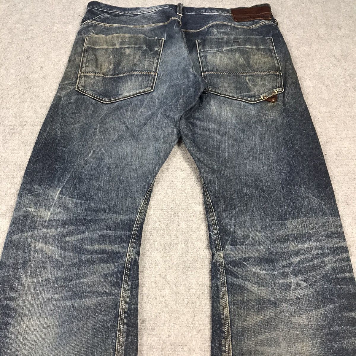 Japanese Brand Distressed Denim Back Number Japan Denim pants Size US 33 - 9 Thumbnail