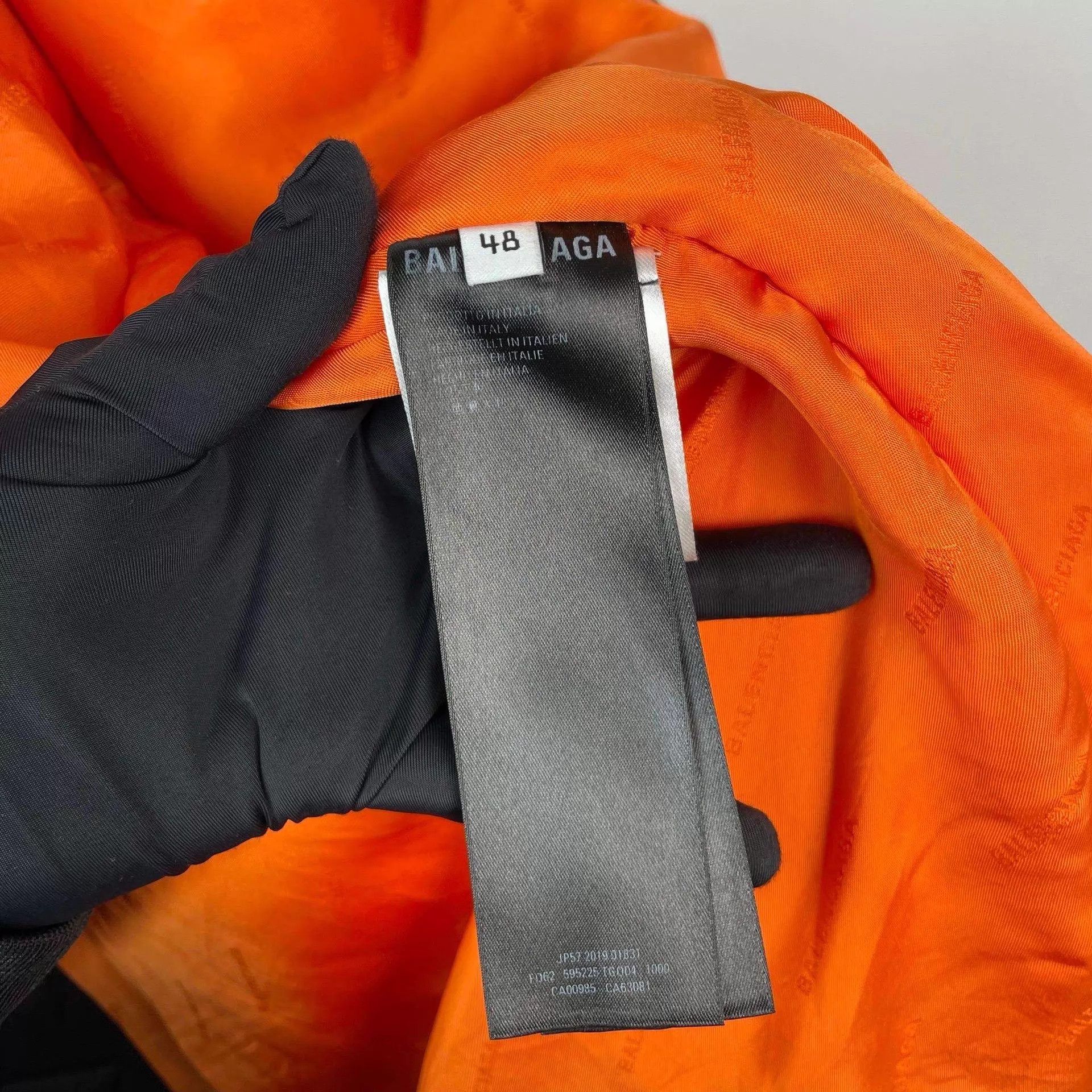 Balenciaga Balenciaga bomber jacket orange lining patch 48 Size US M / EU 48-50 / 2 - 4 Thumbnail
