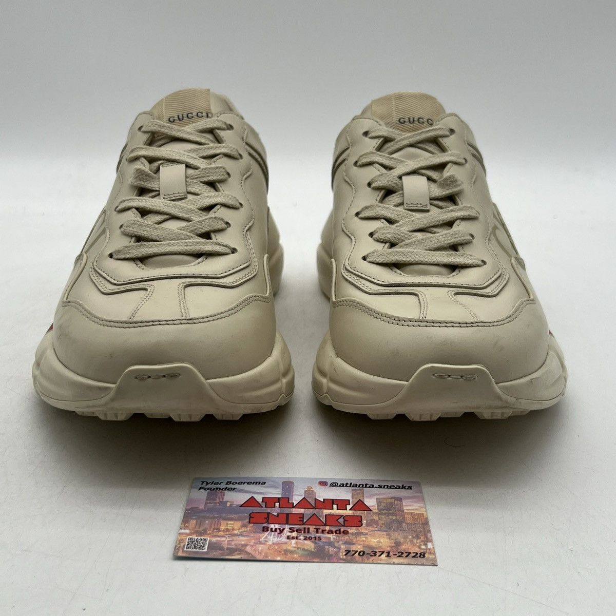 Gucci Gucci Rhyton leather sneaker logo Size US 6 / EU 39 - 2 Thumbnail