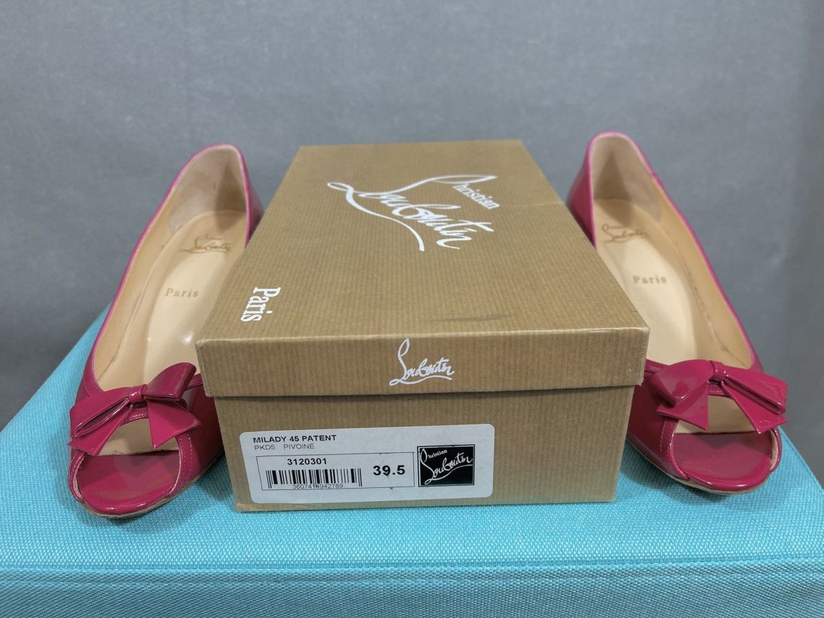 Christian Louboutin Christian Louboutin Milady pink heel 39.5 - fits like a 39 Size US 8.5 / IT 38.5 - 7 Thumbnail
