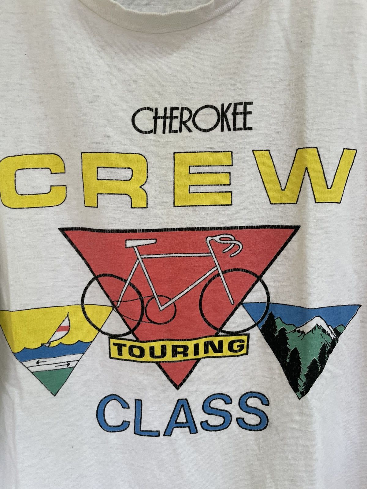 Cherokee Vintage 80s Cherokee Crew Touring bike long sleeve t shirt Size US L / EU 52-54 / 3 - 4 Thumbnail