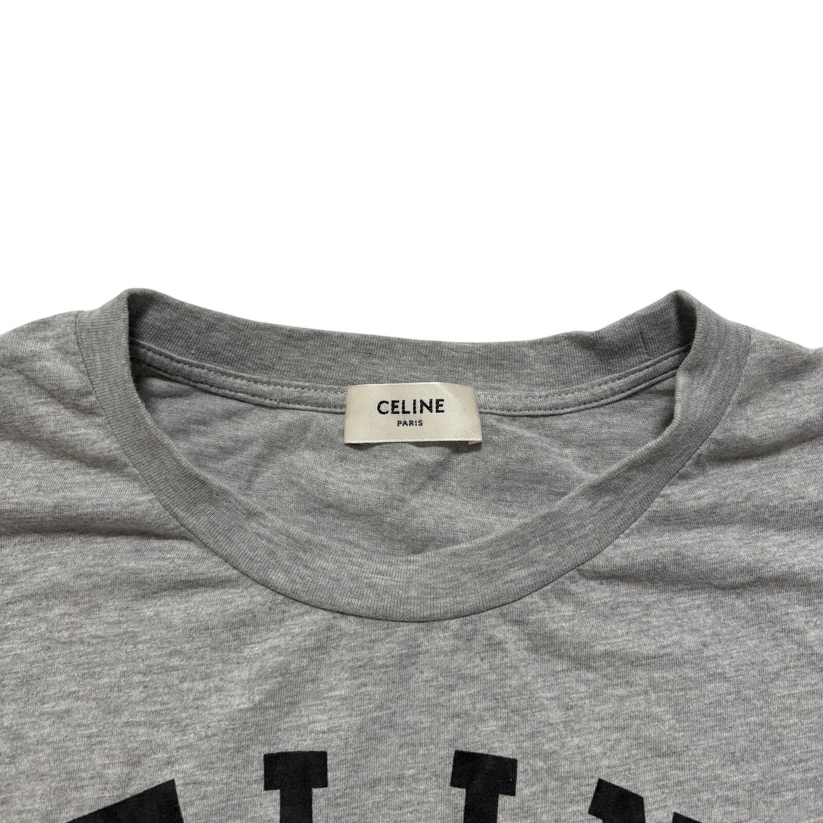 Celine Celine Paris Gray Cutoff T-Shirt S Size S / US 4 / IT 40 - 2 Thumbnail