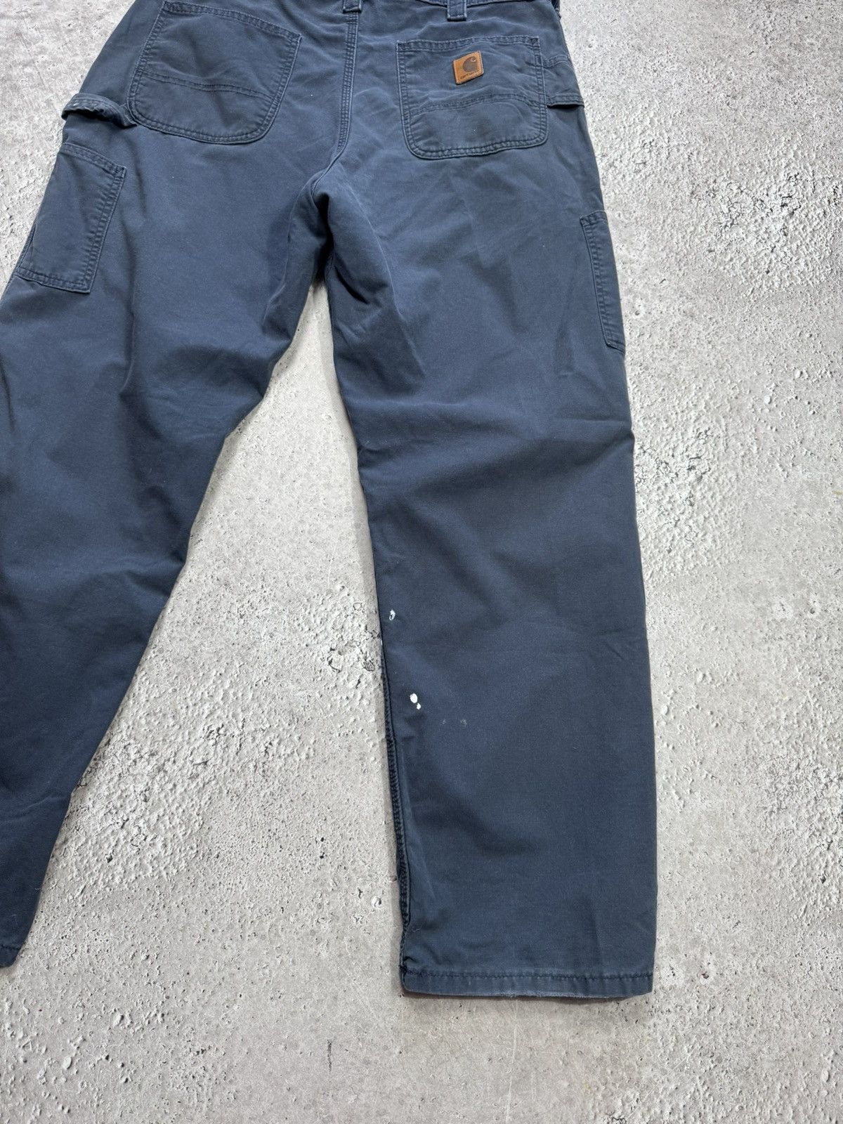 Carhartt Carhartt Distressed Carpenter Work Pants Navy Blue 36x32 Size US 36 / EU 52 - 6 Thumbnail