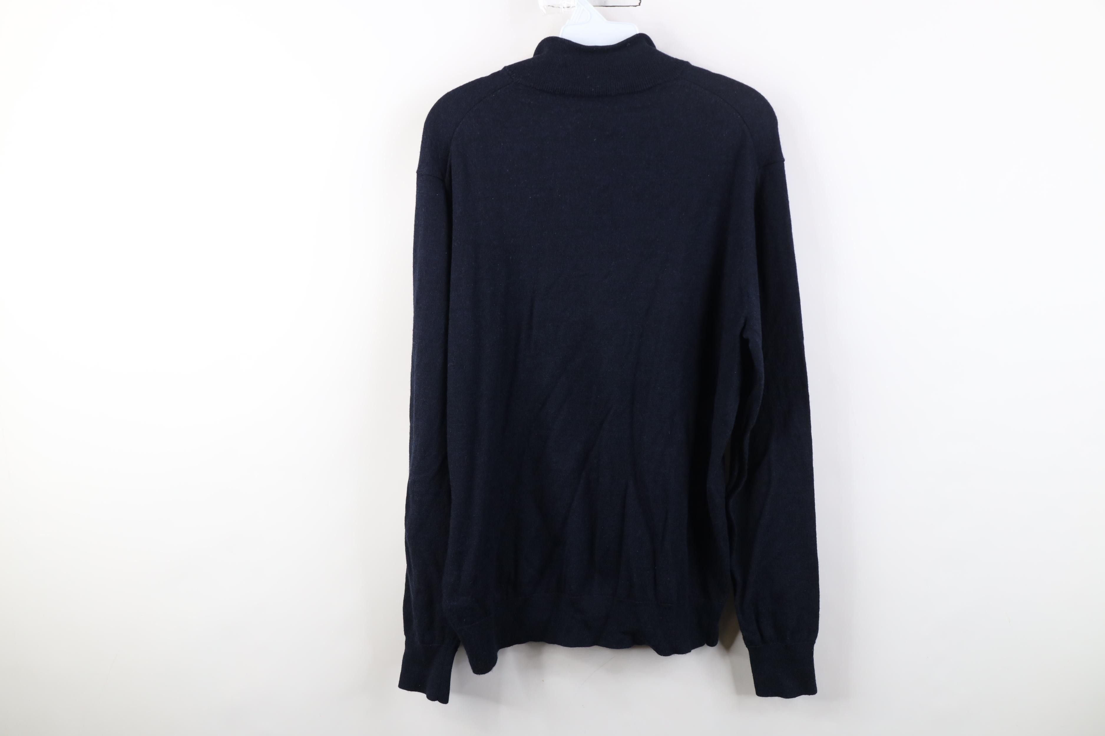 UNTUCKit Untuckit Extrafine Merino Wool Knit 1/4 Zip Pullover Sweater Size US XL / EU 56 / 4 - 10 Thumbnail