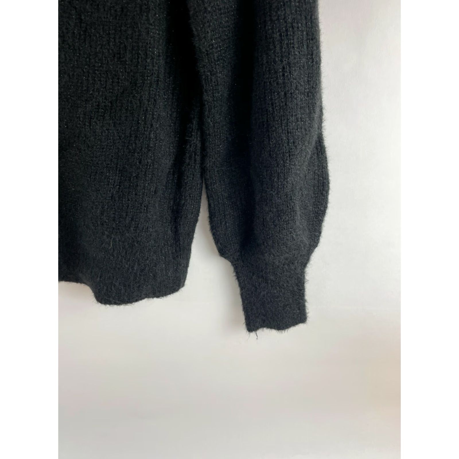 Madewell Madewell Sweater Women's XS Black Metallic Sparkle Pullover Mock Neck NWT Size XS / US 0-2 / IT 36-38 - 4 Thumbnail