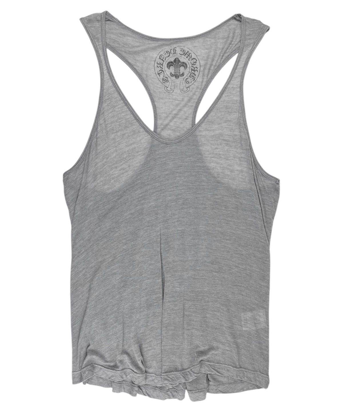 Chrome Hearts Horseshoe Fleur Silk Racerback Tank Top