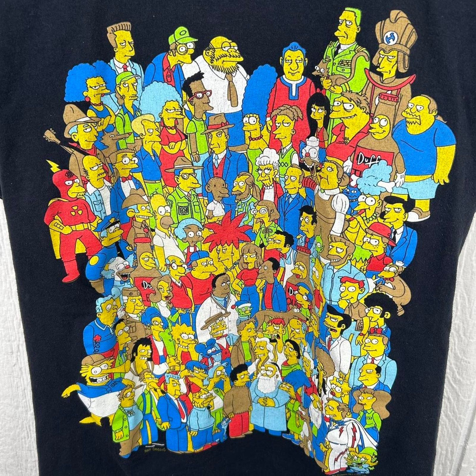 Delta Vintage 90’s Simpsons Characters Giant Print Tee Size Medium Size US M / EU 48-50 / 2 - 4 Thumbnail