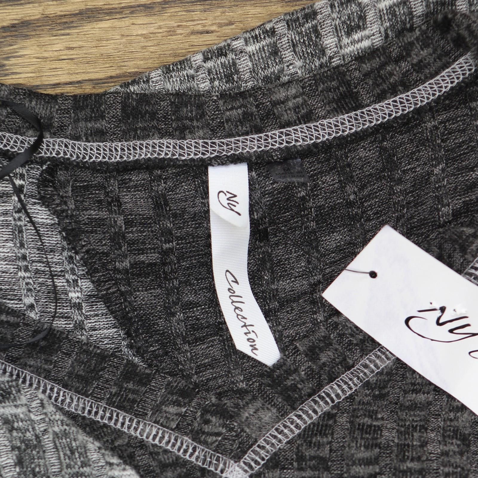 Other Nwt Ny Collection A-line Dress Mhad0445 Dark / Light Gray M Size M / US 6-8 / IT 42-44 - 4 Thumbnail