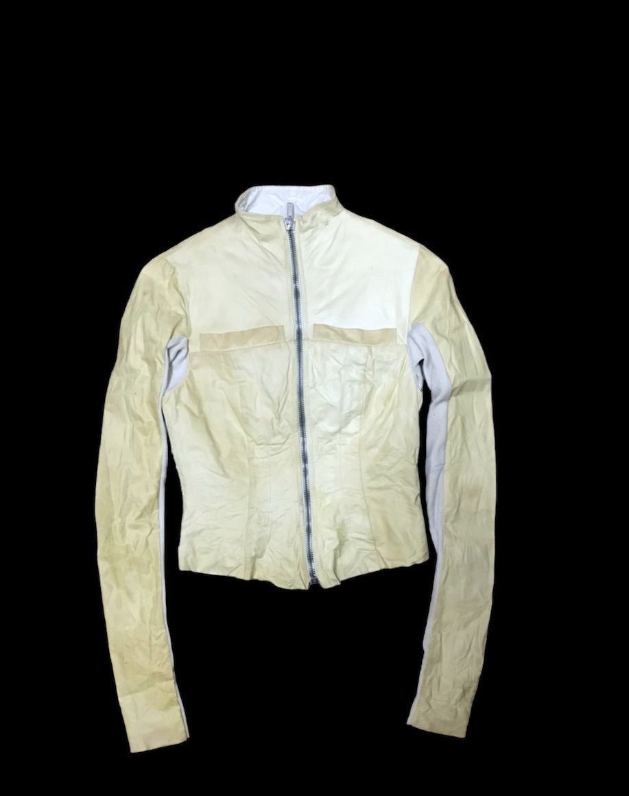Designer × Rick Owens × Vintage VINTAGE RICK OWENS LEATHER JACKET FOR WOMEN Size XS / US 0-2 / IT 36-38 - 1 Thumbnail