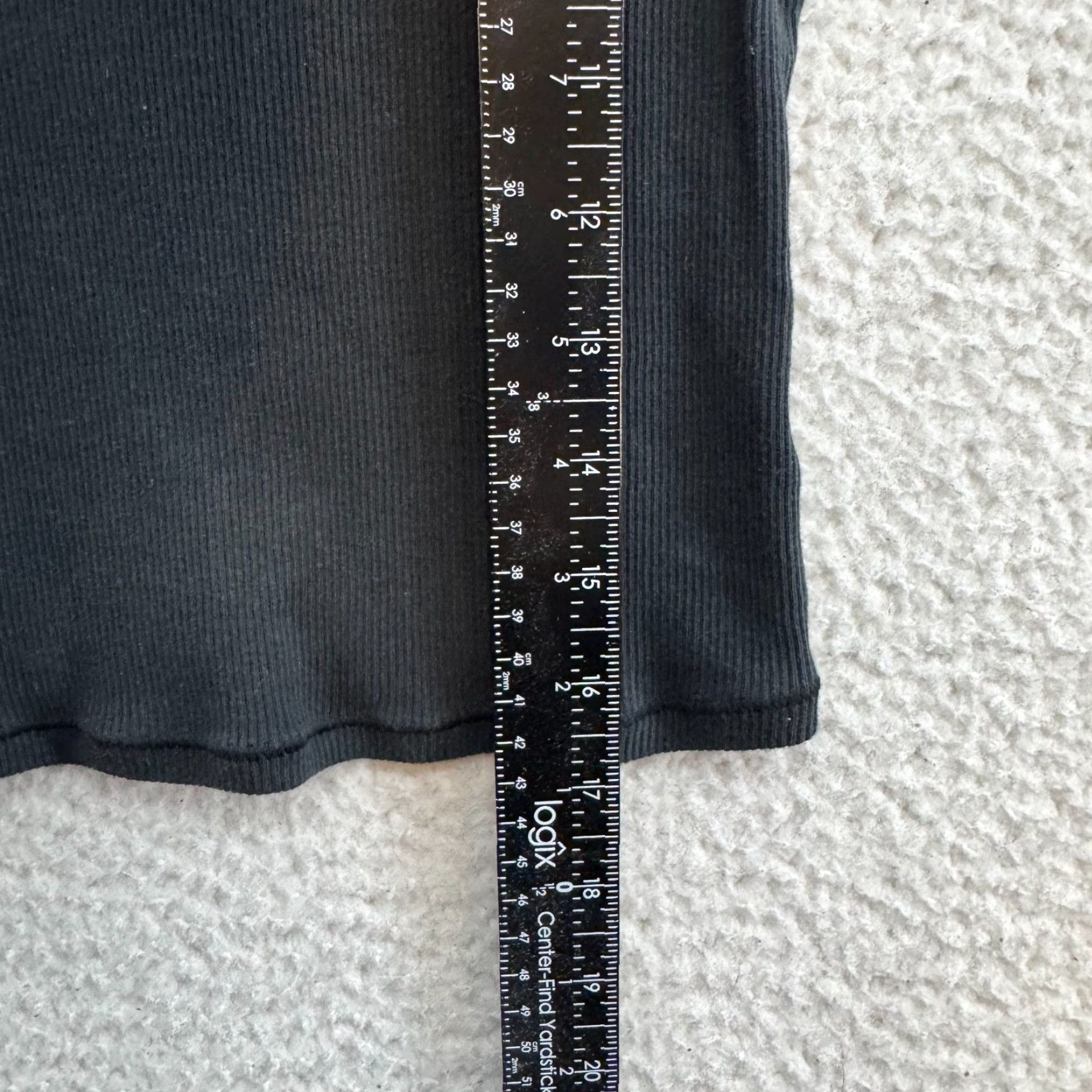 SKIMS VINTAGE Skims Cotton Rib T-Shirt XS Black Minimalist Basic Classic Size XS / US 0-2 / IT 36-38 - 5 Thumbnail