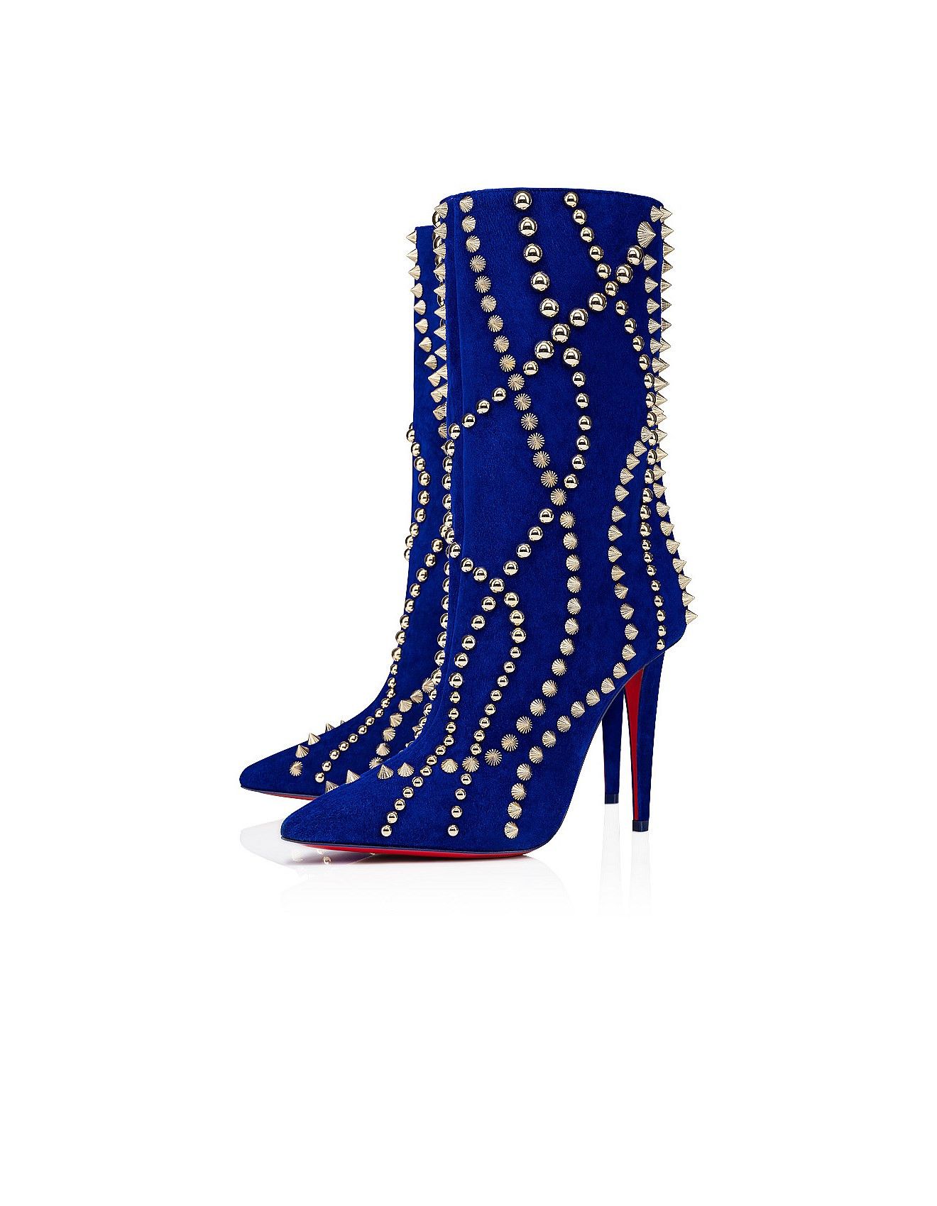 Christian Louboutin o1s1wg110225 CAstrilarge Booty in Blue Size US 8 / IT 38 - 2 Thumbnail