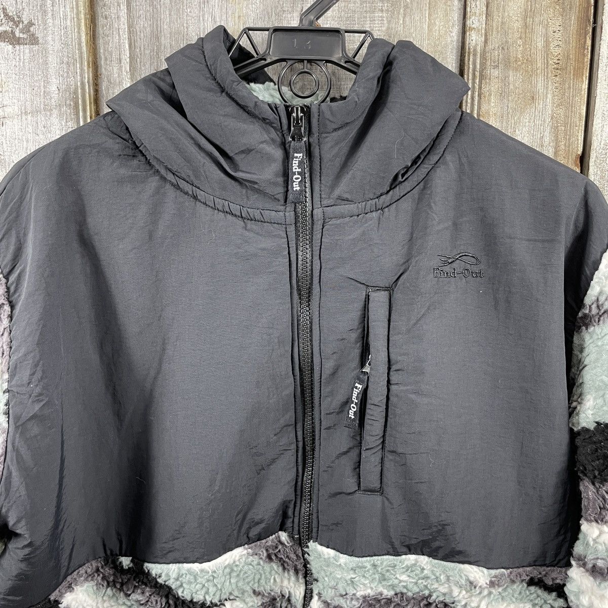 Japanese Brand × Vintage Vintage Find Out Fleece Camo Jacket Size US L / EU 52-54 / 3 - 4 Thumbnail