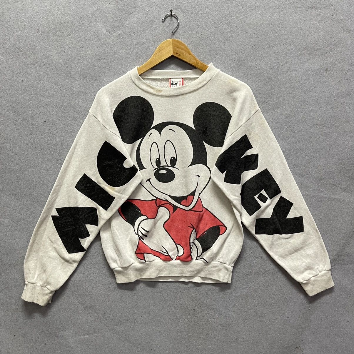 Disney Vintage 1980s Disney Mickey Mouse Sweatshirt Made in USA Size US M / EU 48-50 / 2 - 1 Thumbnail