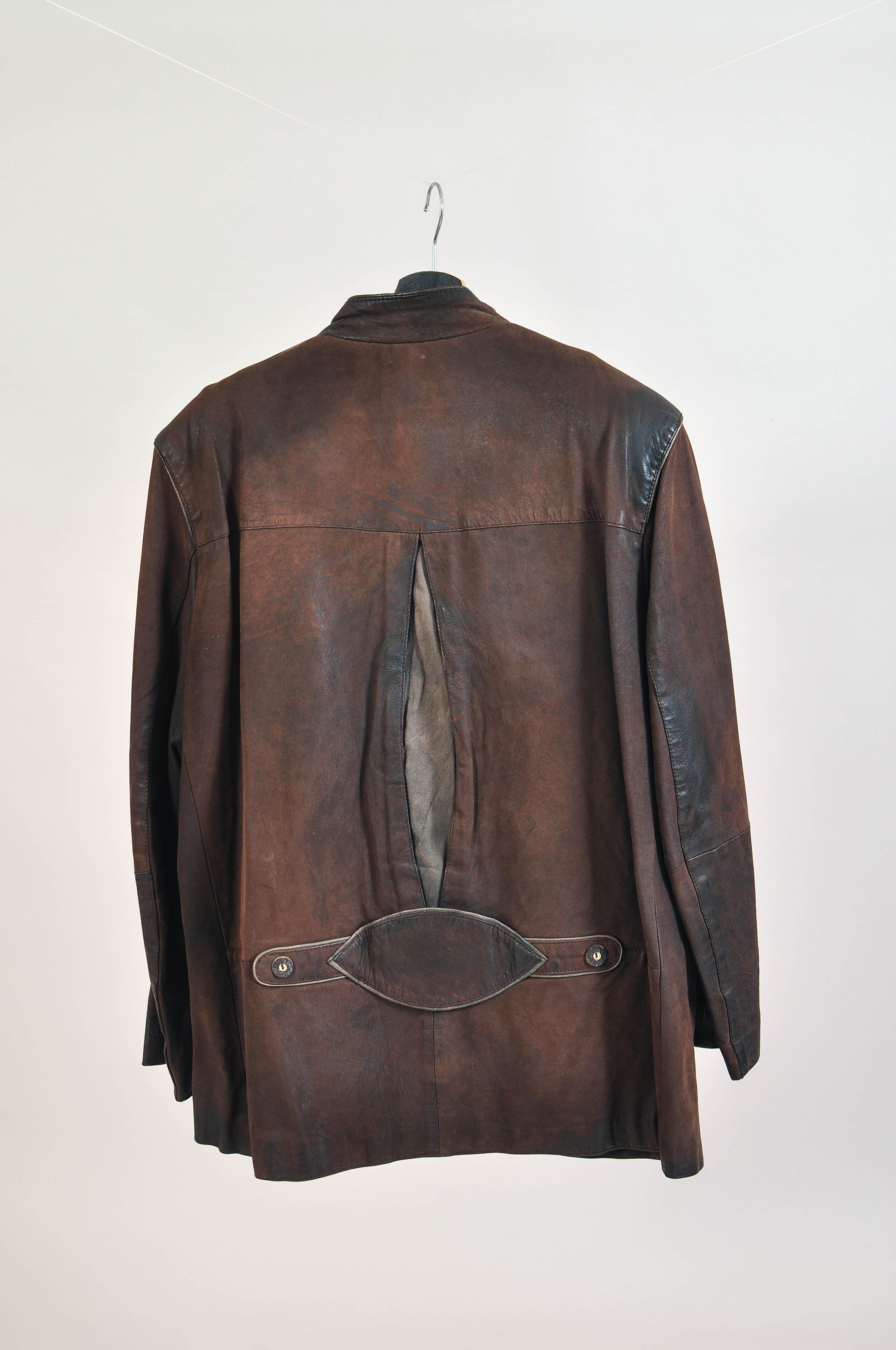 Other Vintage 90s Suede Leather Double Breasted Jacket Size US XXL / EU 58 / 5 - 4 Thumbnail