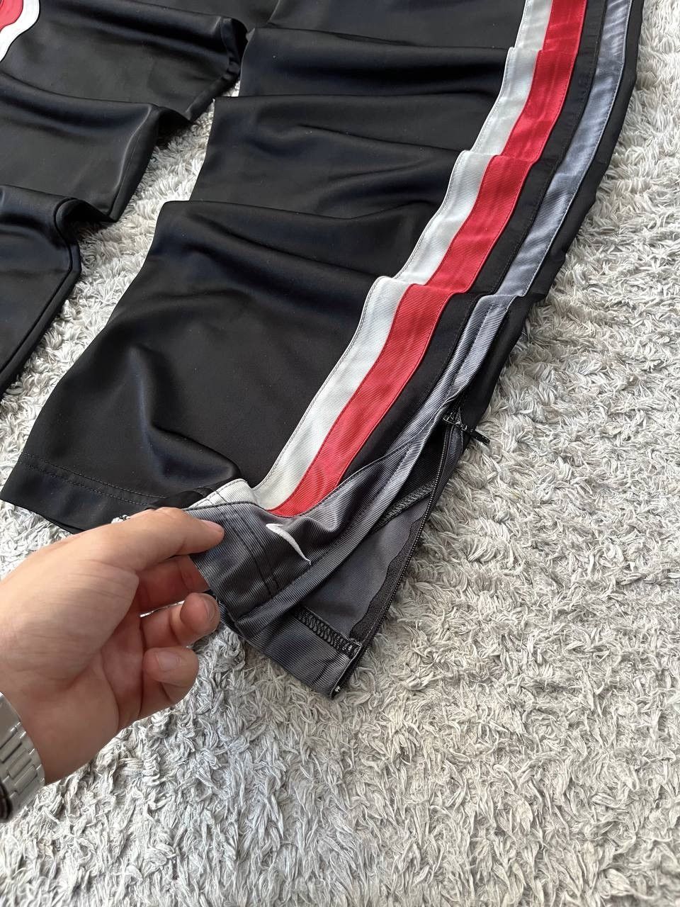 Nike × Vintage 00s Nike Vintage Streetwear Pants Logo Swoosh Drill Neylon Size US 30 / EU 46 - 5 Thumbnail