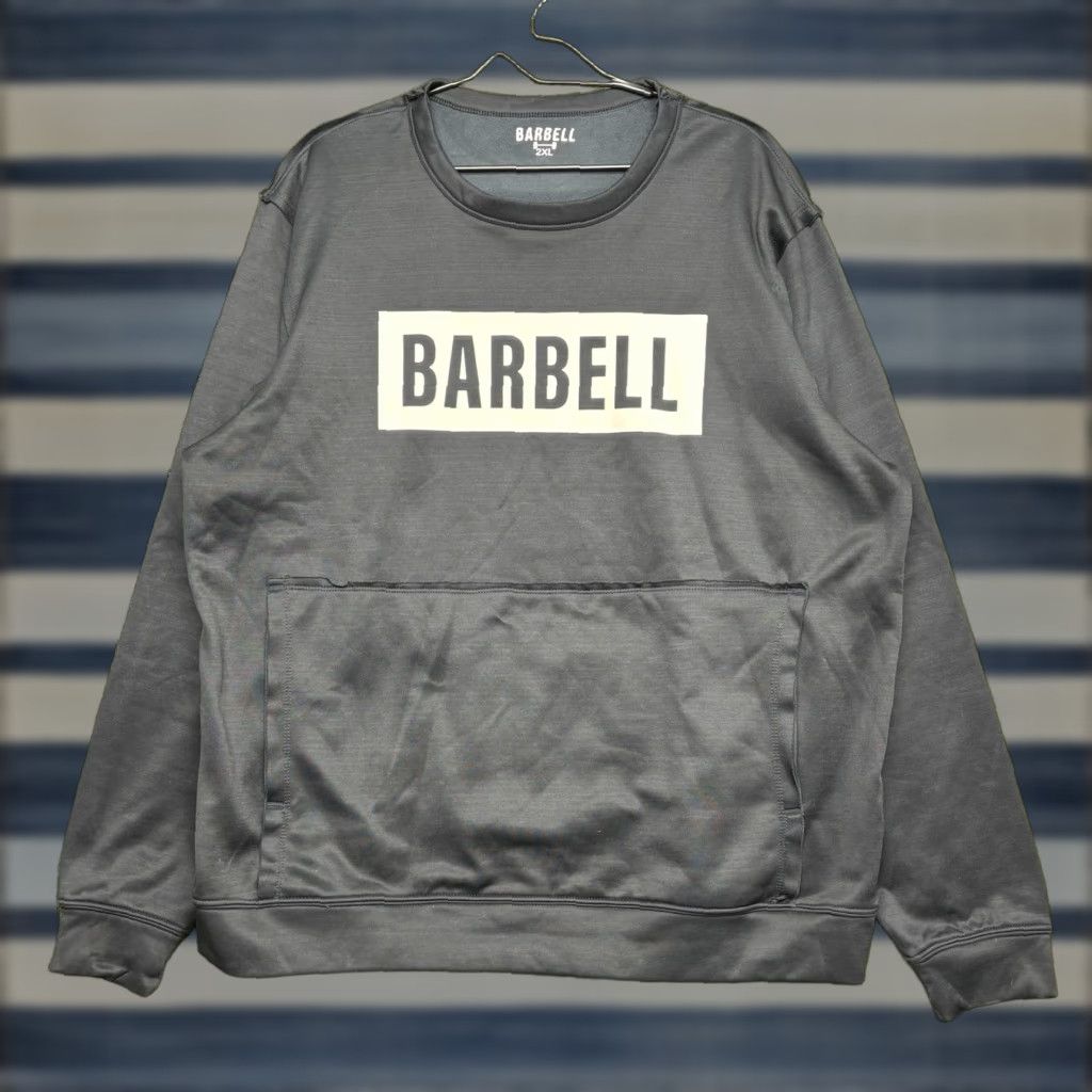 Vintage BARBELL BARBELL Sweatshirt Mens 2XL Crucial Pullover Therma Fit Gym Workout Size US XXL / EU 58 / 5 - 1 Thumbnail