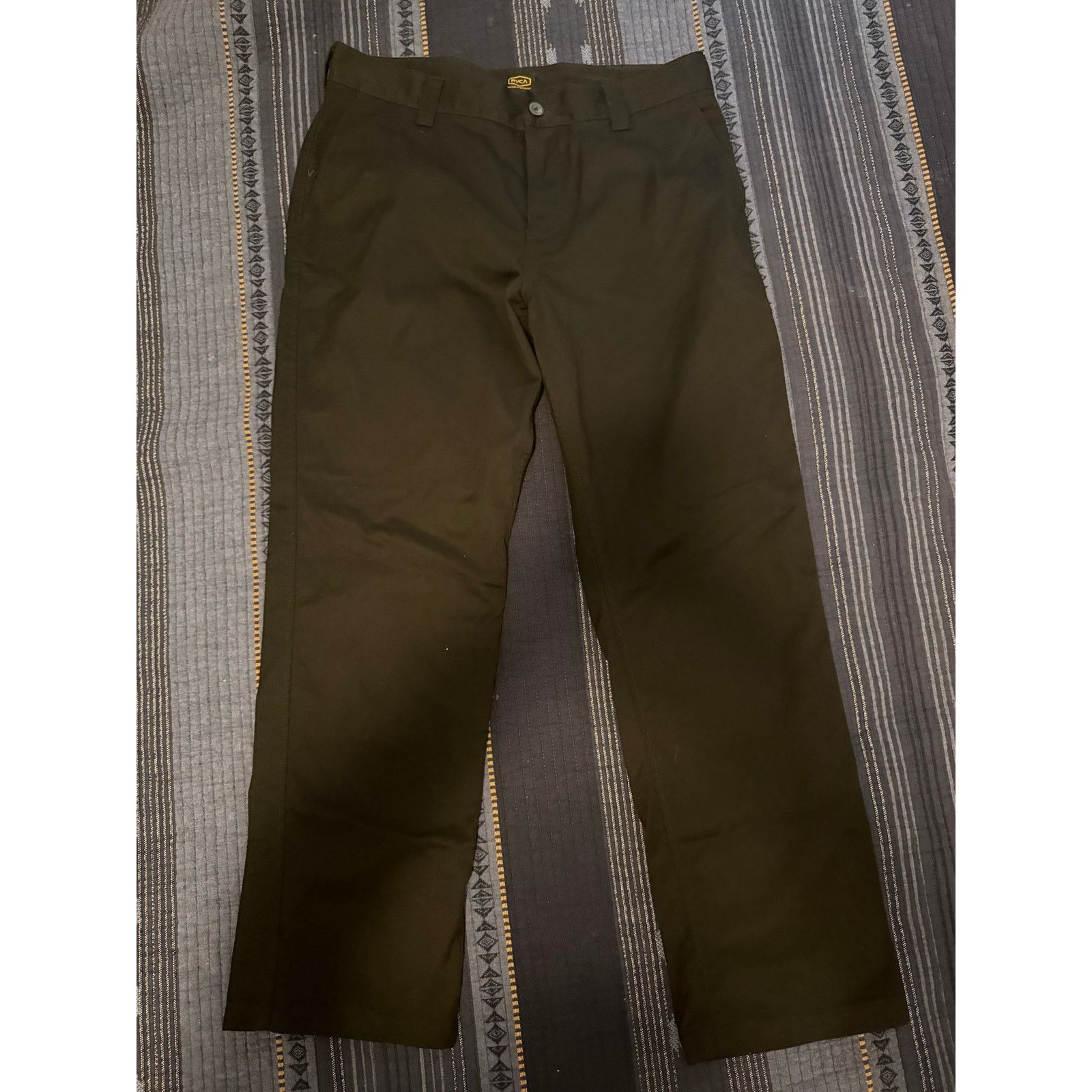 RVCA RVCA Americana Fit Pants Black Size 34 Men’s Casual Chino Size US 34 / EU 50 - 3 Thumbnail