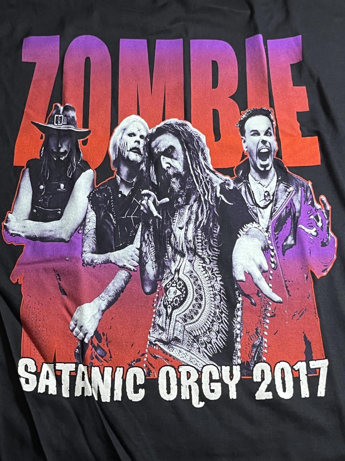 Designer Rob Zombie T-shirt Satanic Orgy 2017 Fall Tour Tee XXL Size US XXL / EU 58 / 5 - 4 Thumbnail