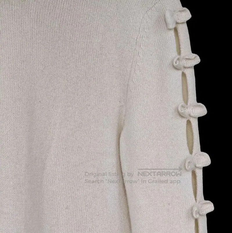 Chanel Chanel White Wool Long Sleeve Sweater . Size M / US 6-8 / IT 42-44 - 3 Thumbnail