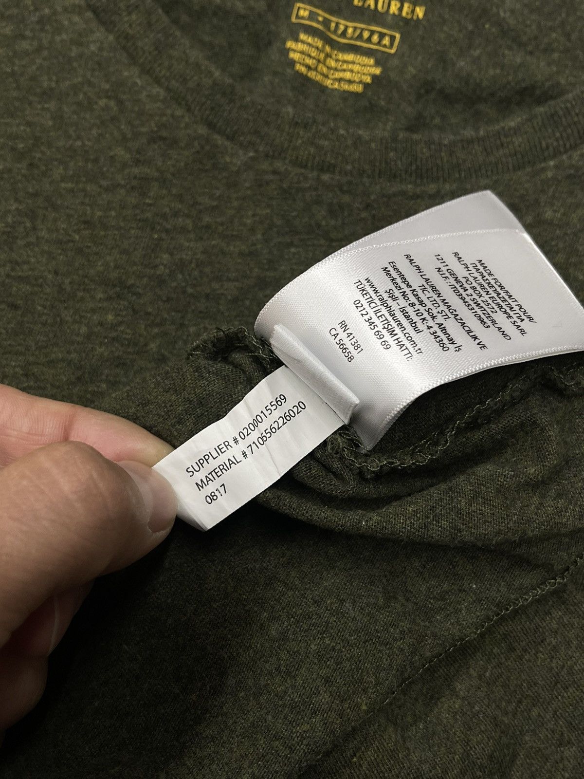Polo Ralph Lauren Mens Polo Ralph Lauren Khaki T Short Y2K Size M Rugby Size US M / EU 48-50 / 2 - 8 Thumbnail