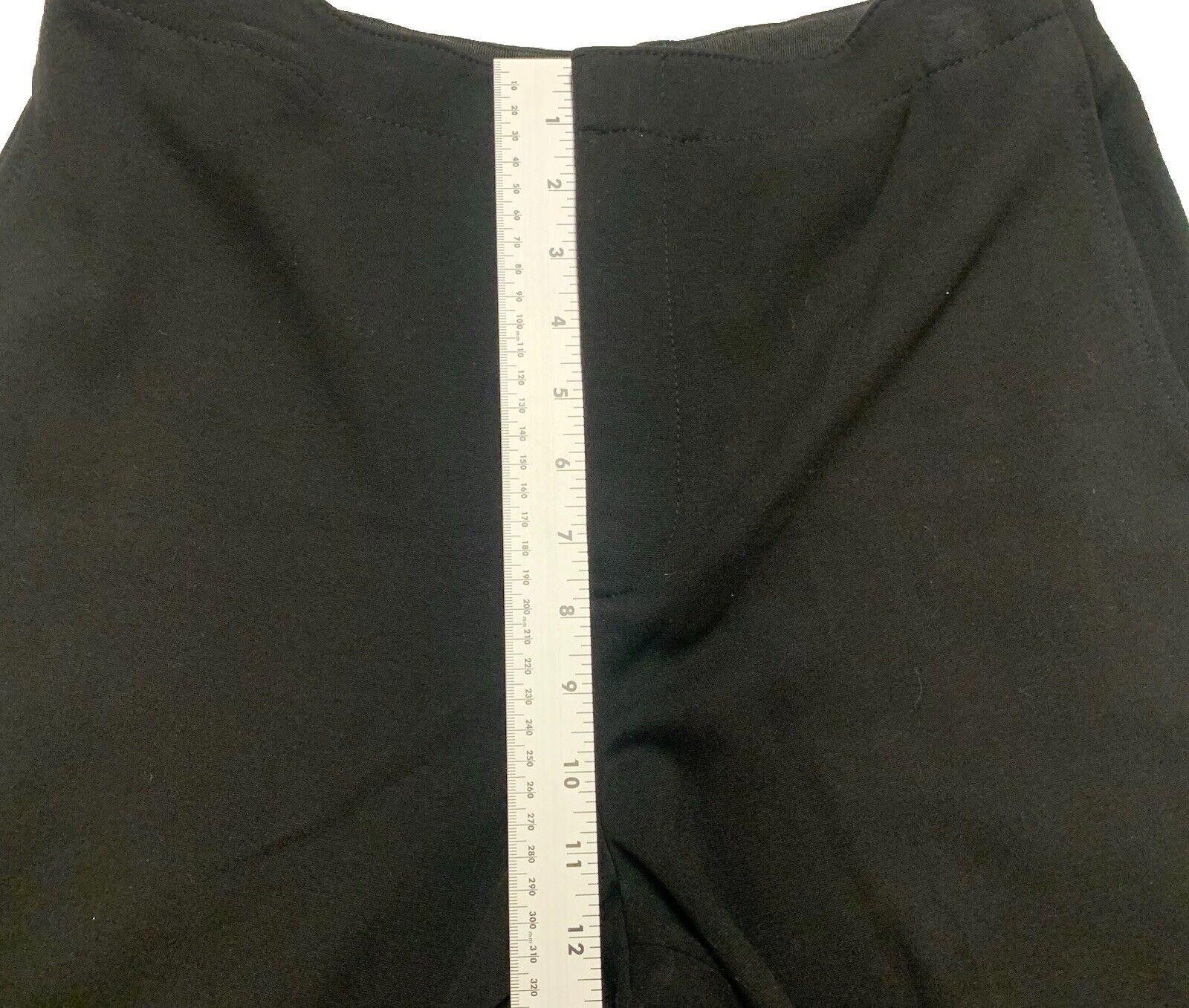 Club Monaco Club Monaco Wide Leg Scallop Hem Pants 8 Black Size 30" / US 8 / IT 44 - 8 Thumbnail