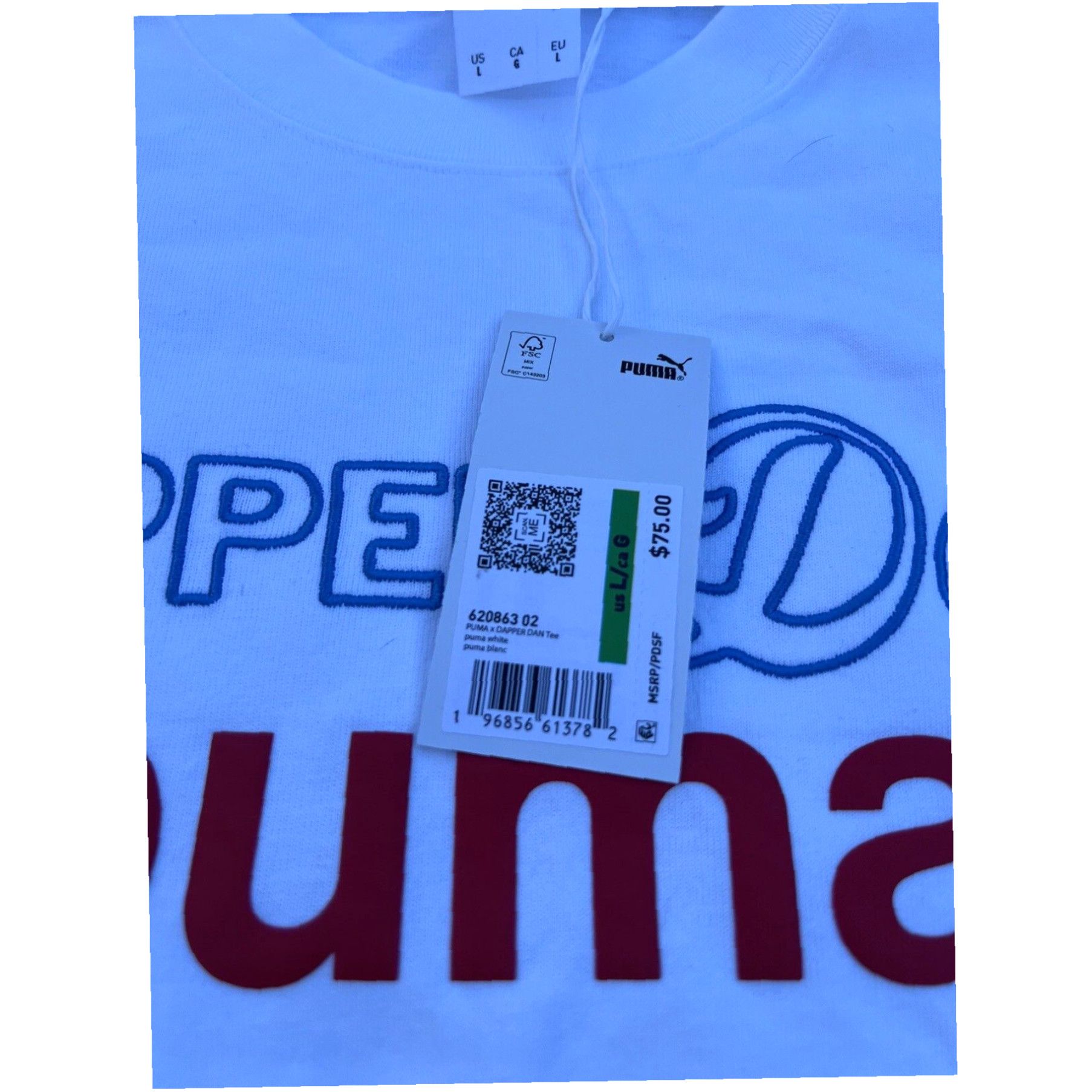Puma PUMA X DAPPER DAN Harlem Men's White Shirt Size Large New W Tags Size US L / EU 52-54 / 3 - 4 Thumbnail