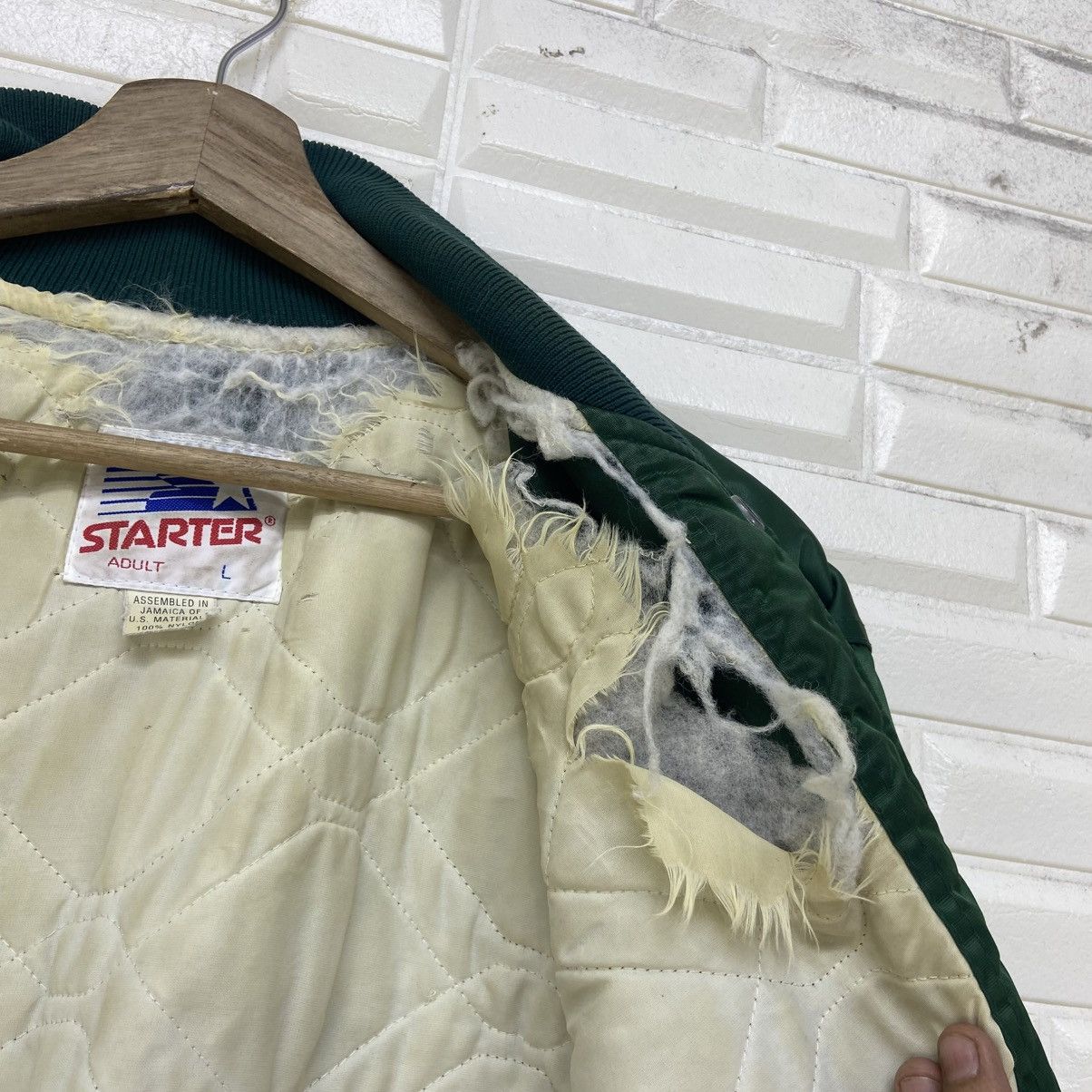 NFL Vintage NFL Hurricanes by Starter Satin Varsity Jacket Size US L / EU 52-54 / 3 - 19 Thumbnail