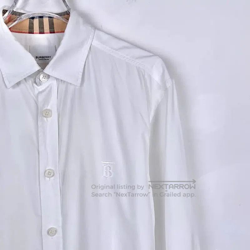 Burberry Burberry White Cotton Long Sleeve Shirt. Size US S / EU 44-46 / 1 - 3 Thumbnail