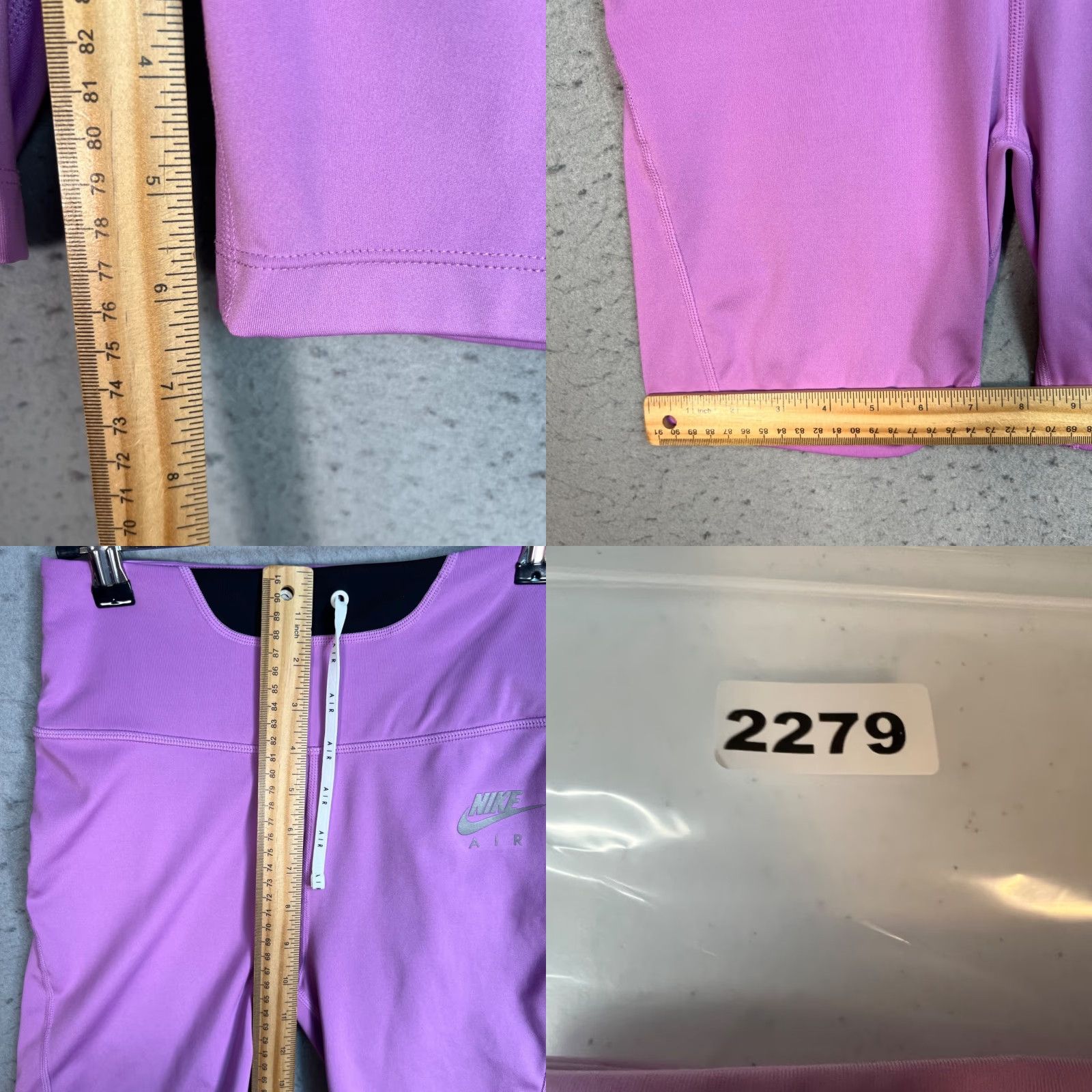 Nike Nike Air Purple Dri-Fit Womens Size Small Biker Shorts Athletic Gym Running Size 28" / US 6 / IT 42 - 8 Thumbnail