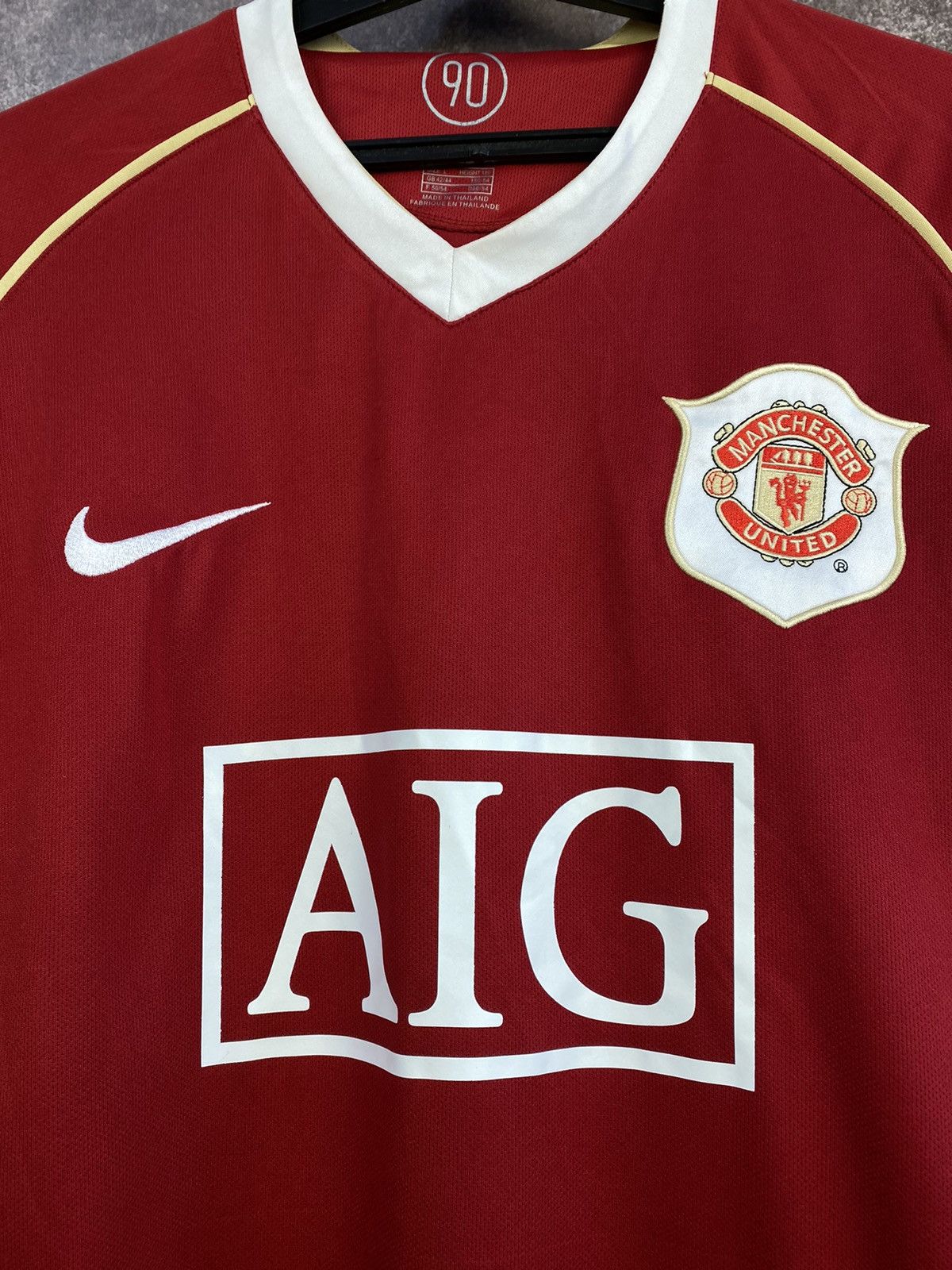 Nike Vintage Nike Manchester United AIG T-shirt jersey Soccer 🔥 Size US L / EU 52-54 / 3 - 3 Thumbnail