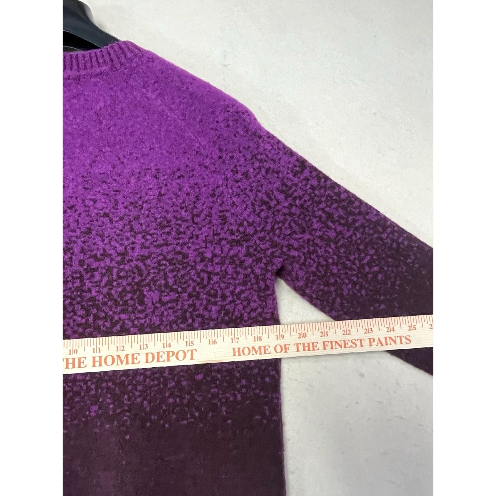Athleta Athleta Womens Wool Blend Hawthorn Textured Jacquard Crew Sweater XS Purple Pullover Knit Casual Womens Size XS / US 0-2 / IT 36-38 - 3 Thumbnail