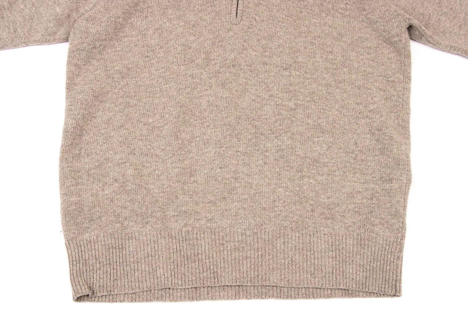 Issey Miyake Wool-Blend High-Neck Half-Zip Knit Sweater in Mocha M Size US M / EU 48-50 / 2 - 10 Thumbnail
