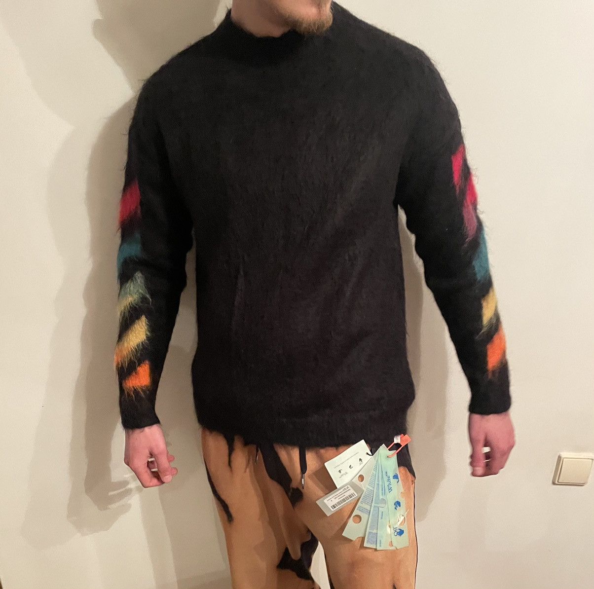 Off-White 💥NWT💥 OFF-WHITE GRADIENT MOHAIR SWEATER Size US S / EU 44-46 / 1 - 16 Thumbnail