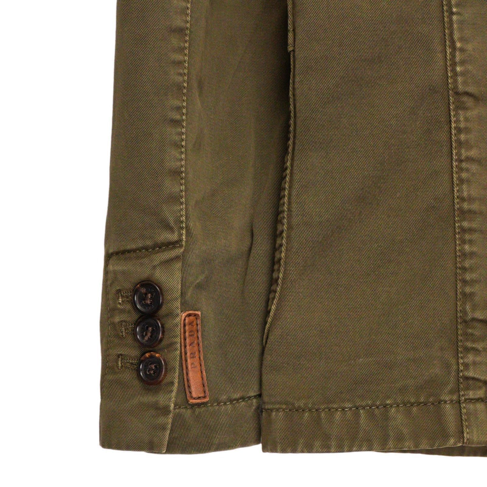 Prada Prada Linea Rossa SS06 Tab Logo Khaki Twill Work Jacket Size US M / EU 48-50 / 2 - 7 Thumbnail