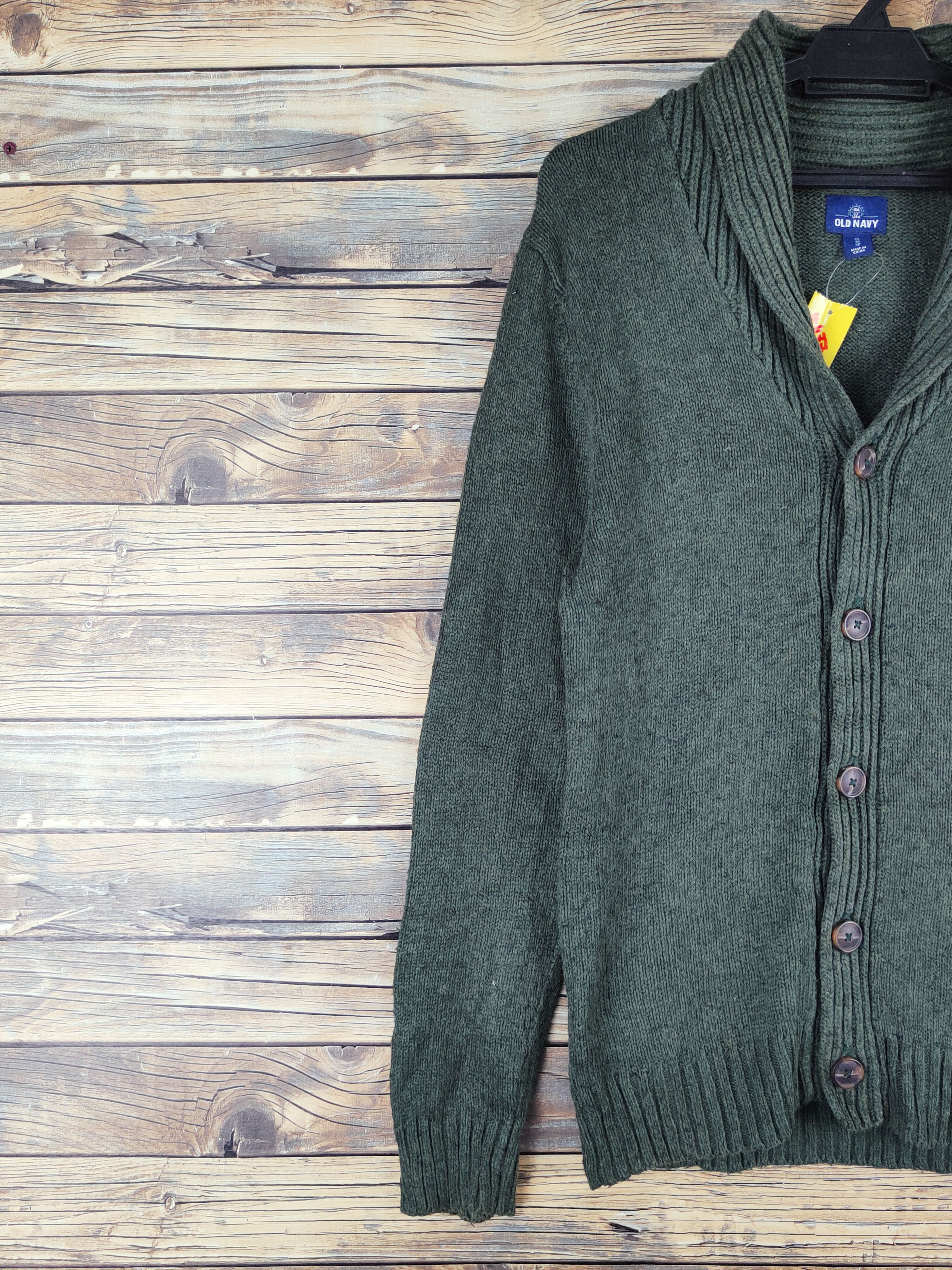 Old Navy Old Navy Dark Green Knitwear Cardigan #W1177 Size US XS / EU 42 / 0 - 3 Thumbnail
